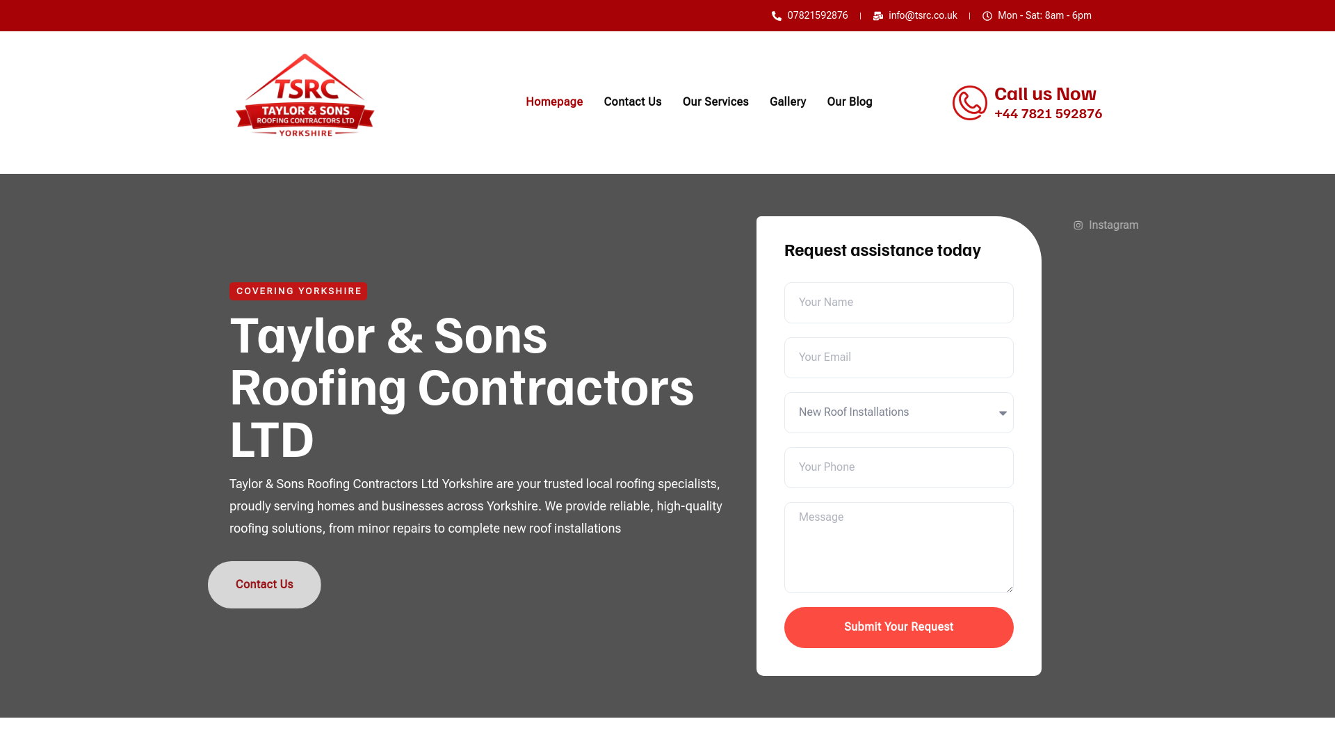 Website screenshot