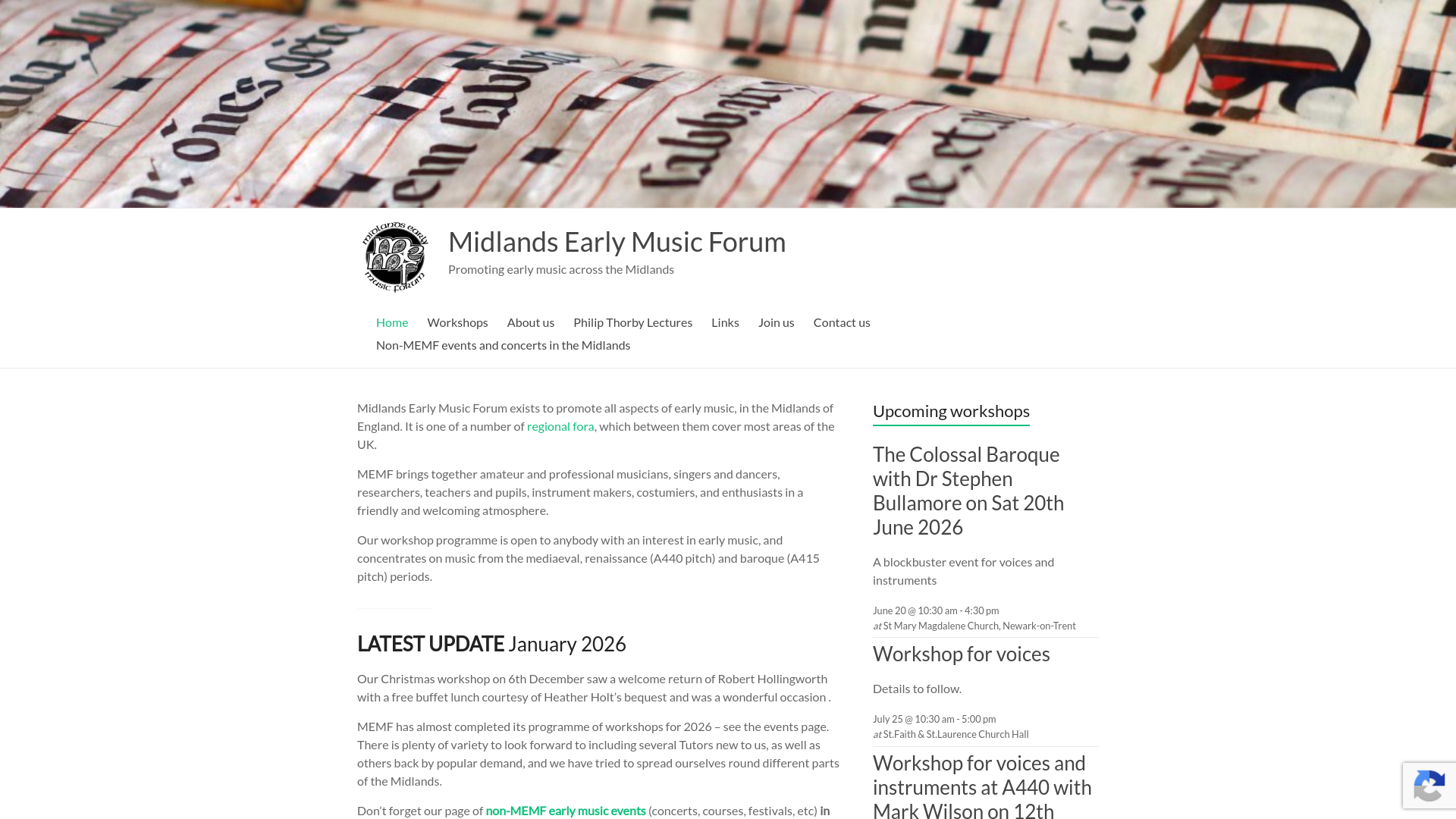 Website screenshot