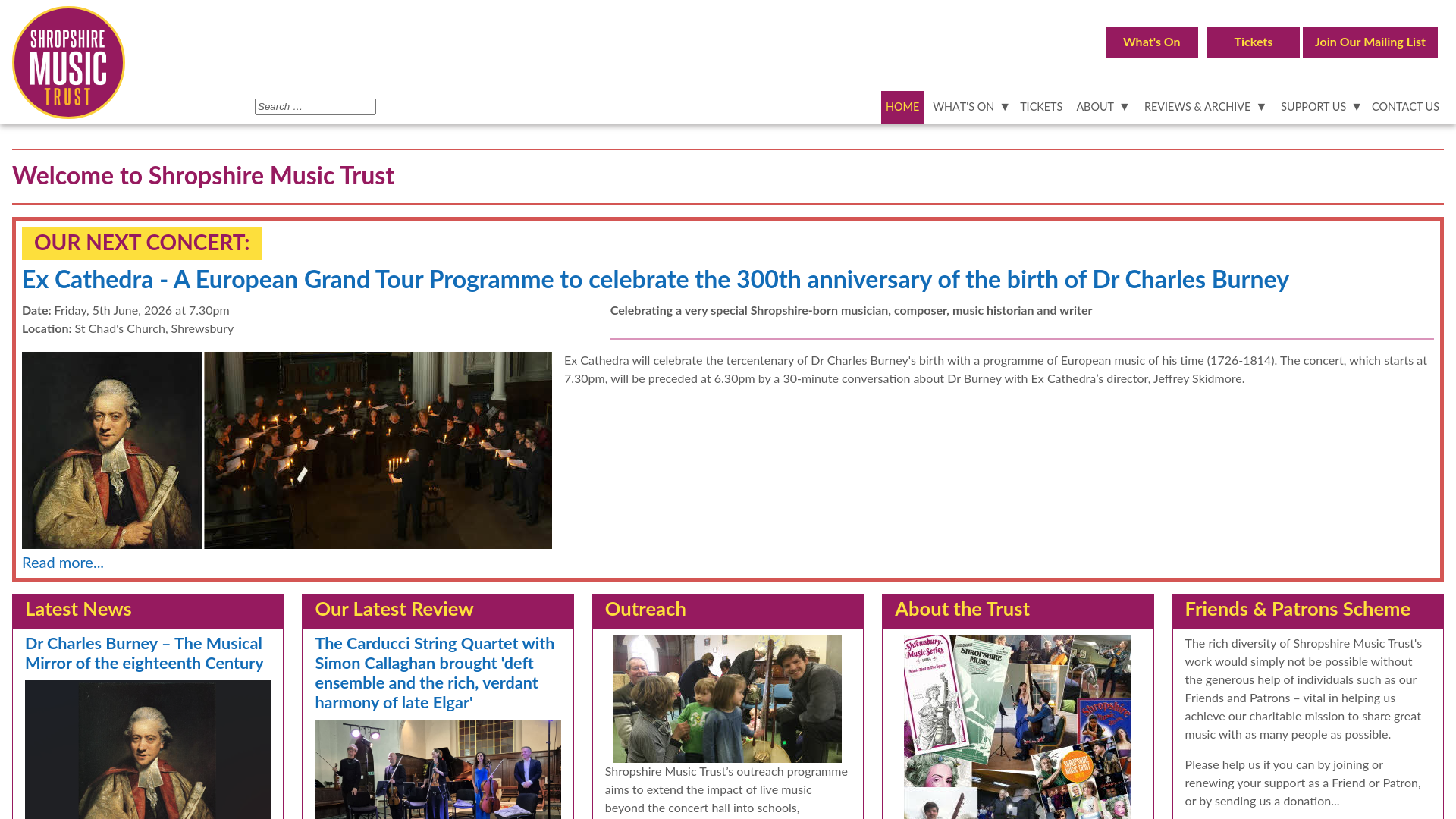 Website screenshot