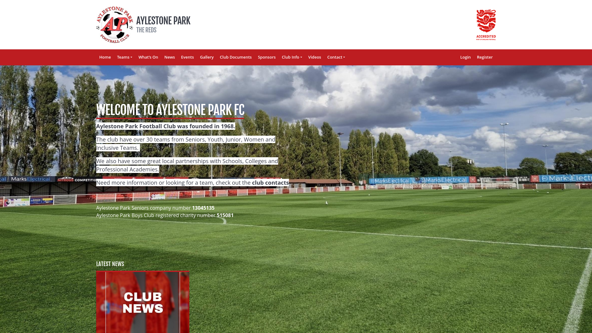 Website screenshot