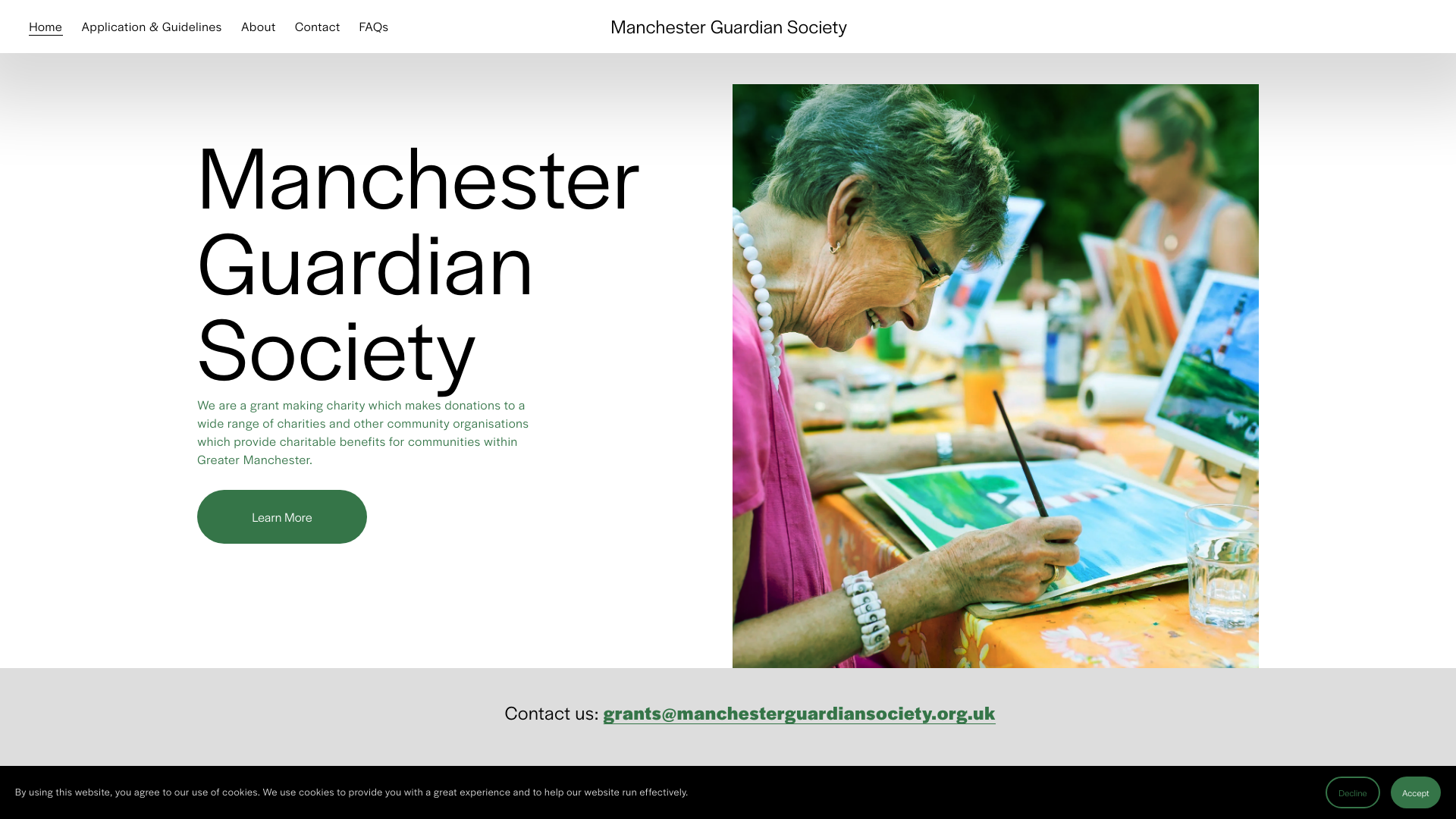 Website screenshot