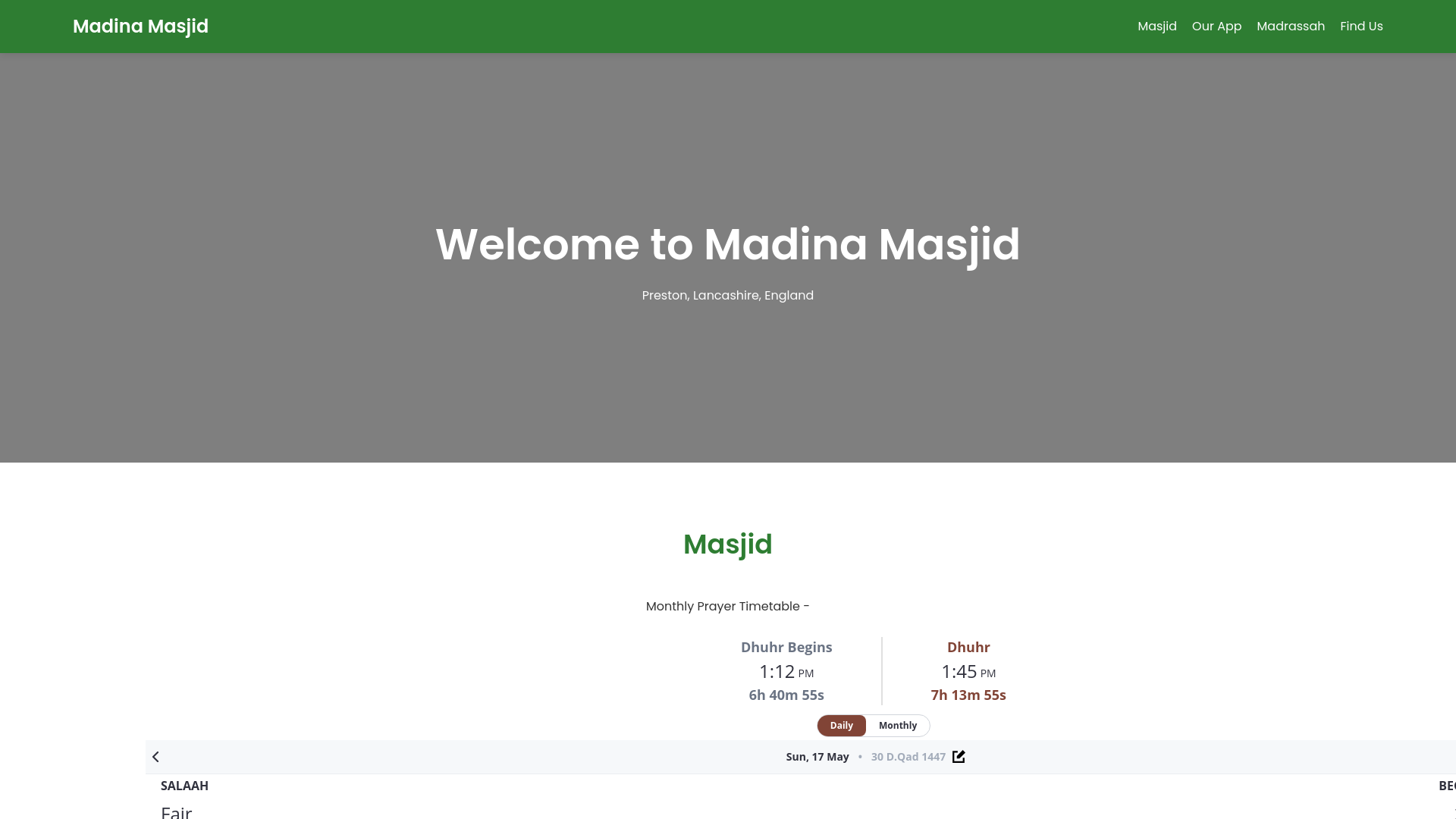 Website screenshot