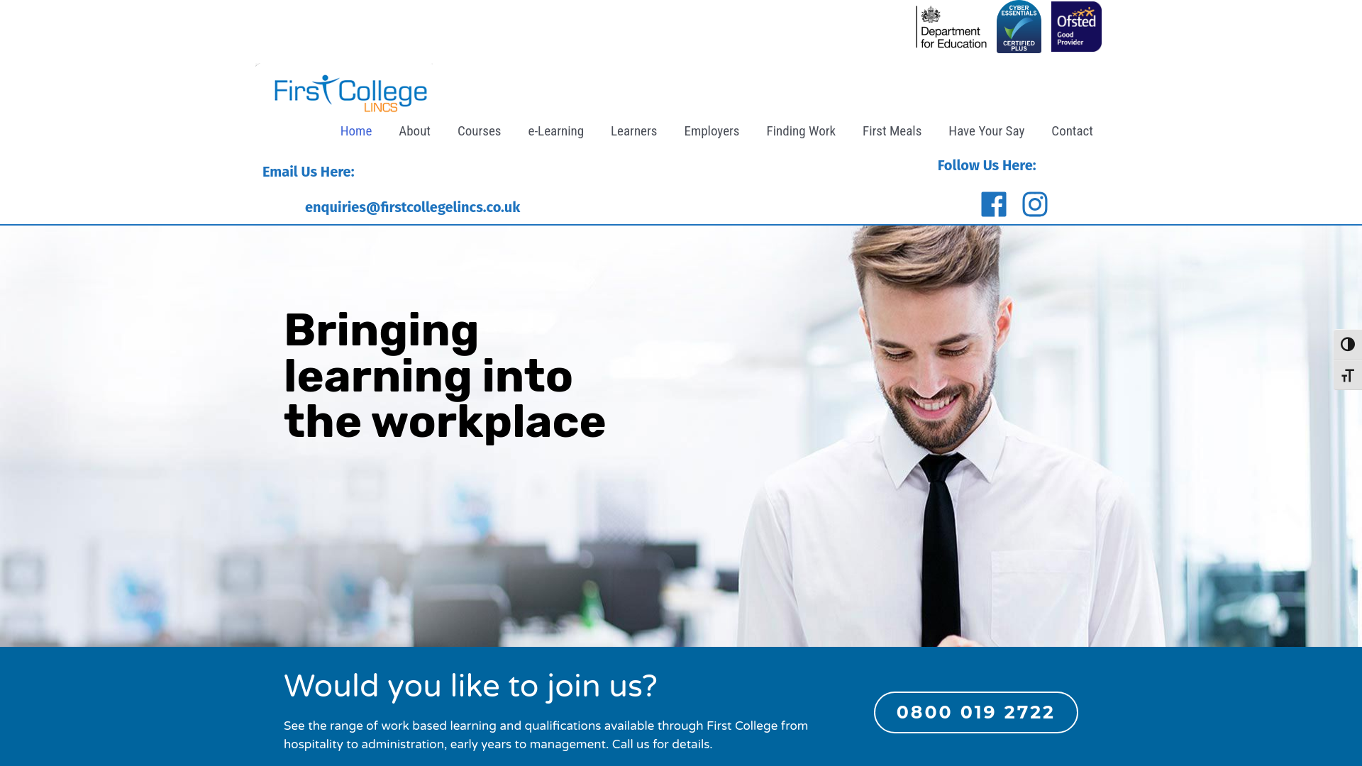 Website screenshot