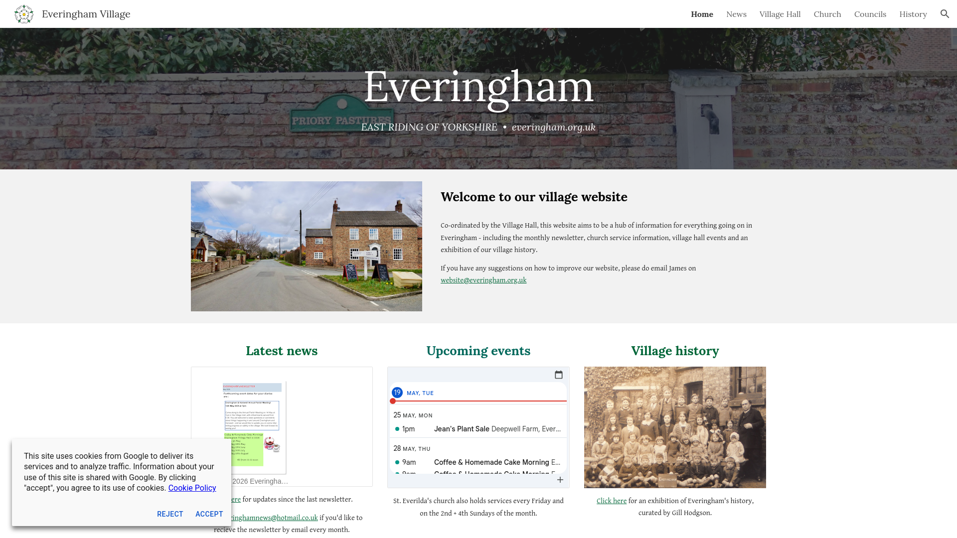 Website screenshot