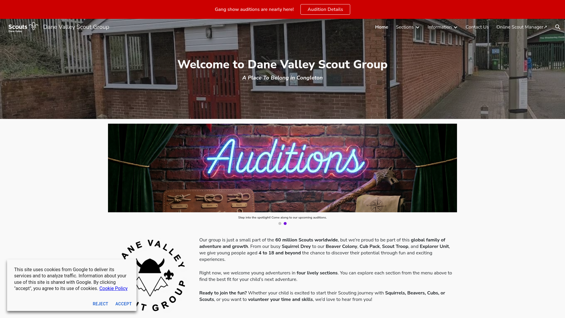 Website screenshot