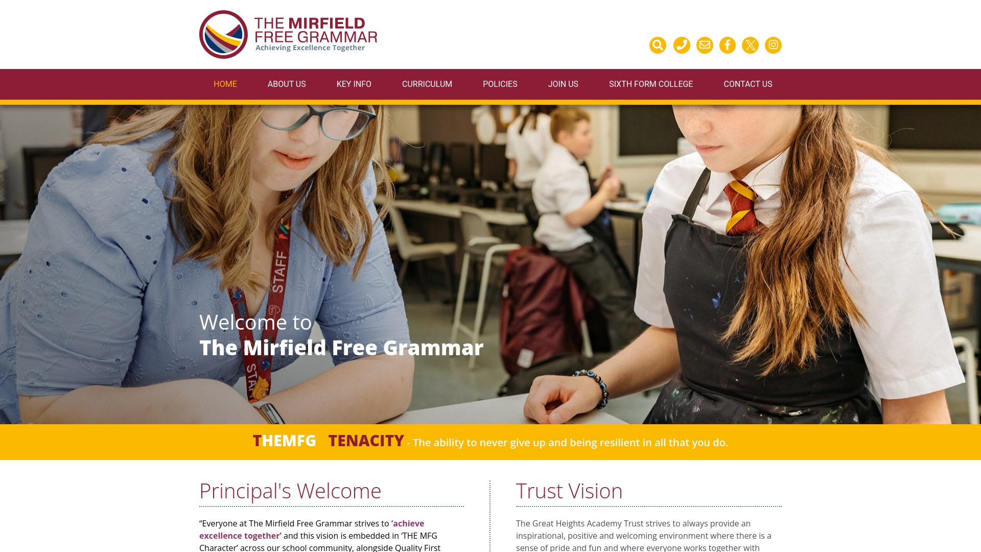 Website screenshot