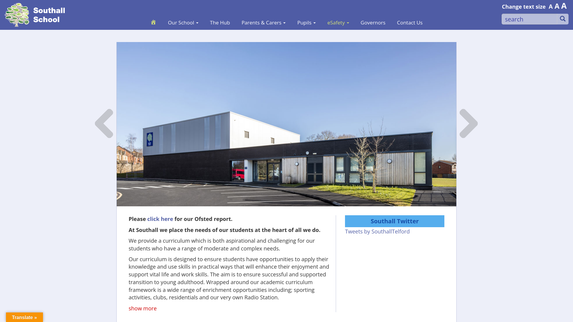 Website screenshot