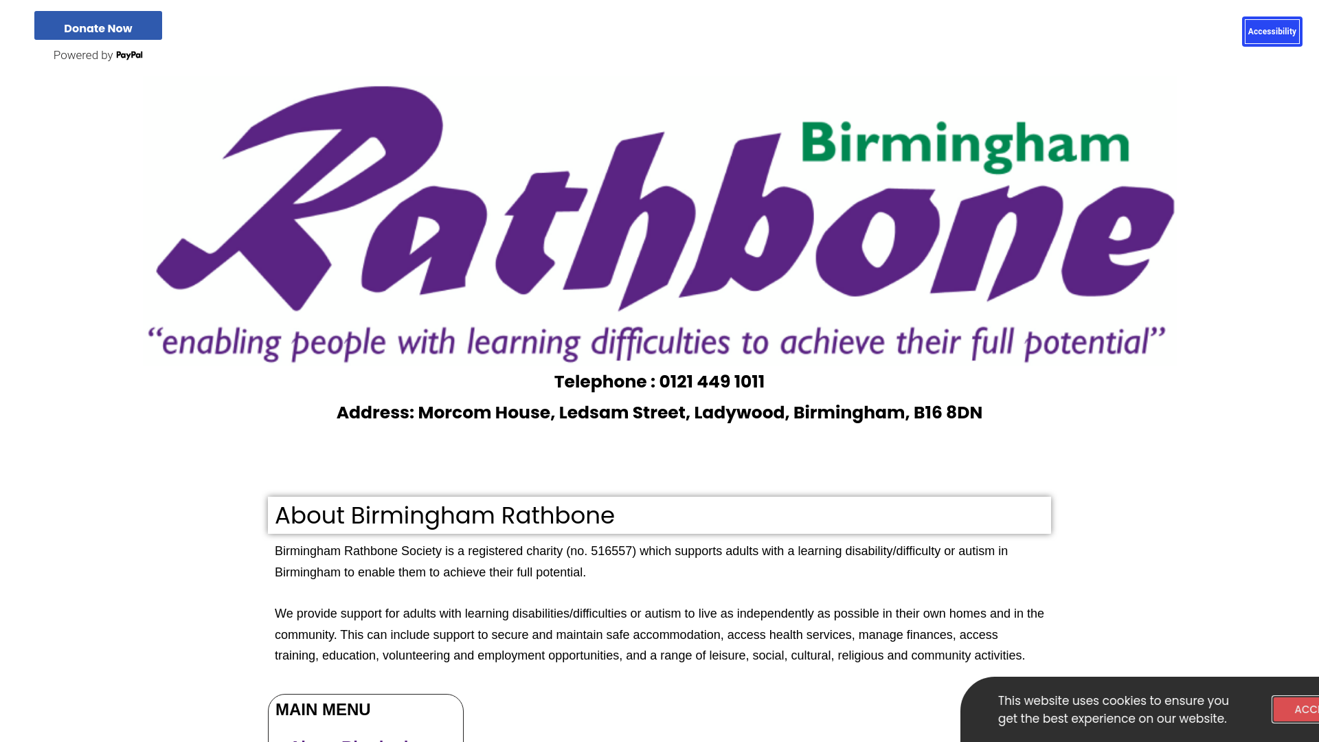 Website screenshot