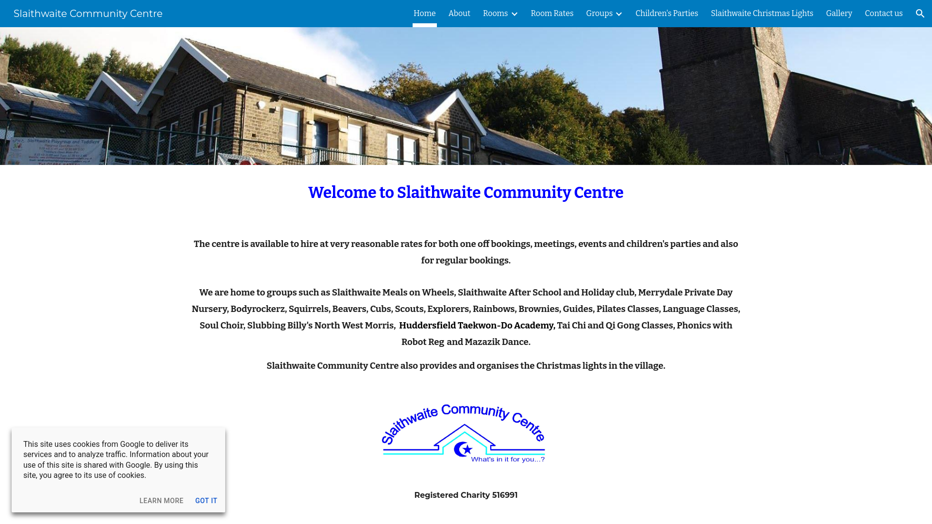 Website screenshot