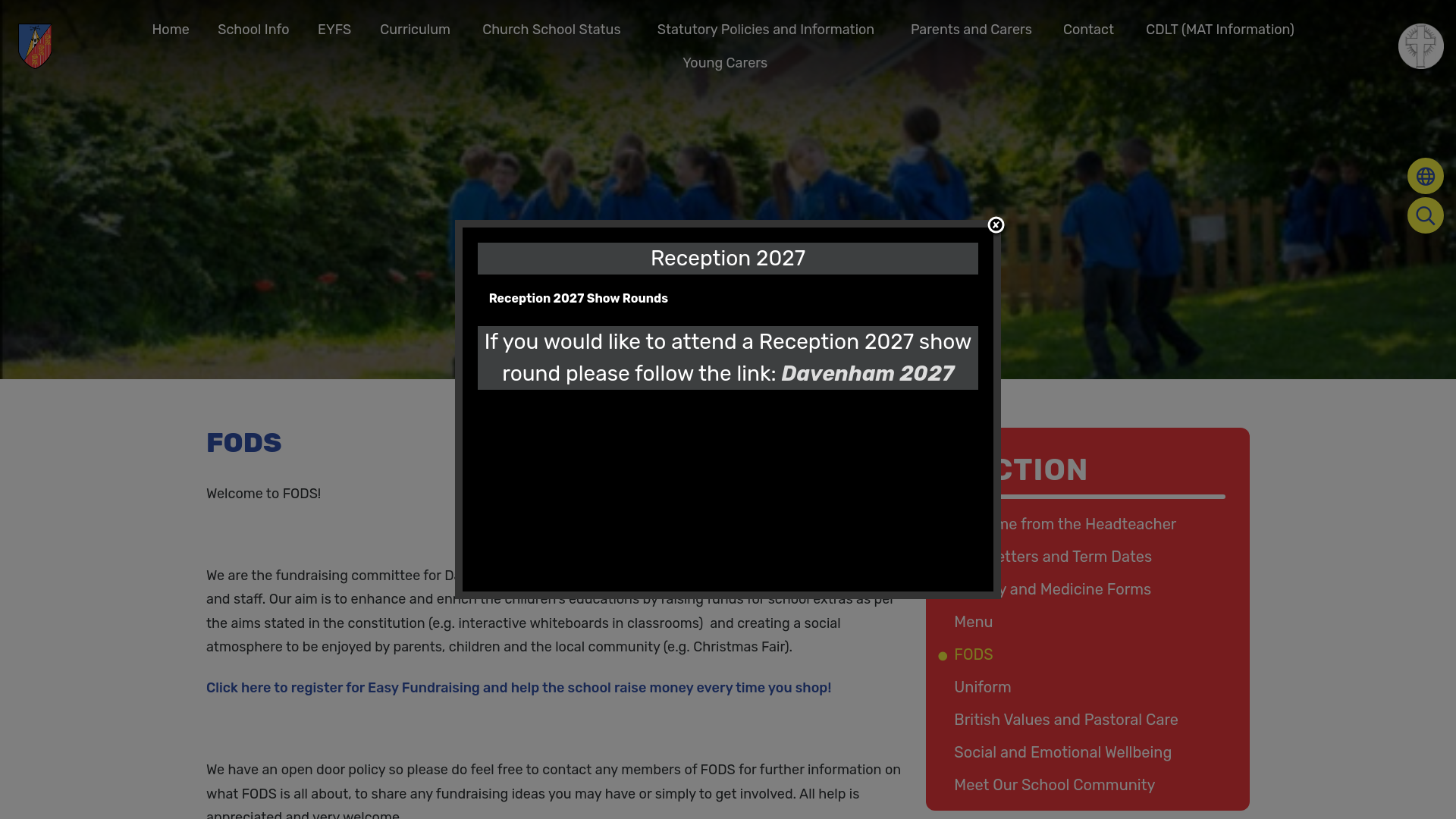 Website screenshot