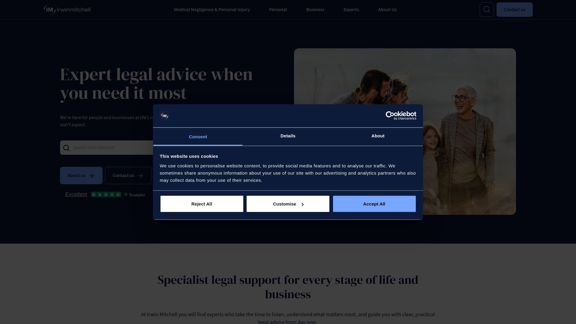 Website screenshot
