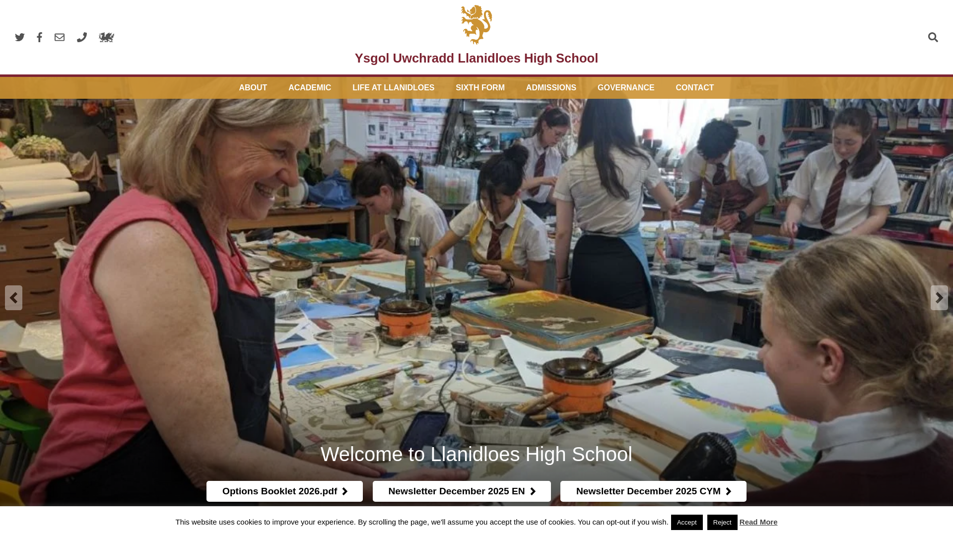 Website screenshot