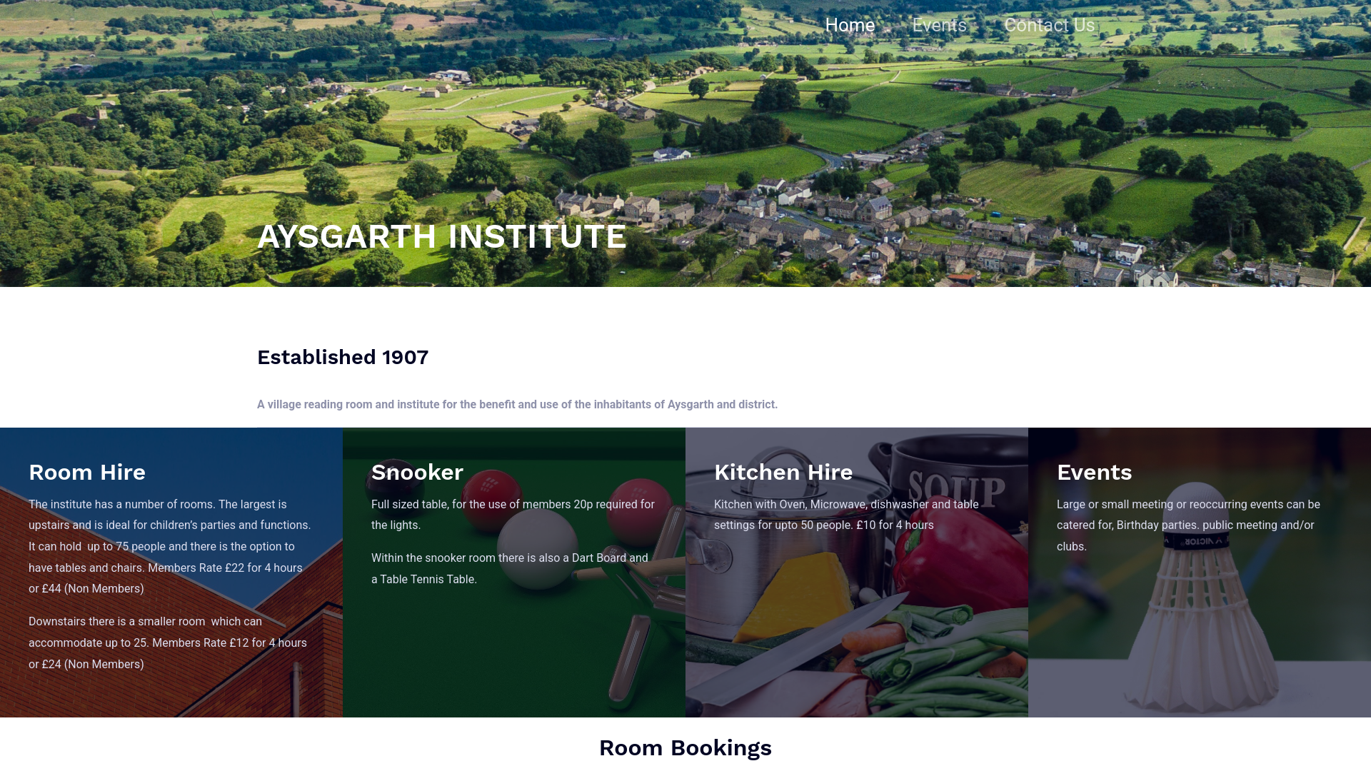 Website screenshot