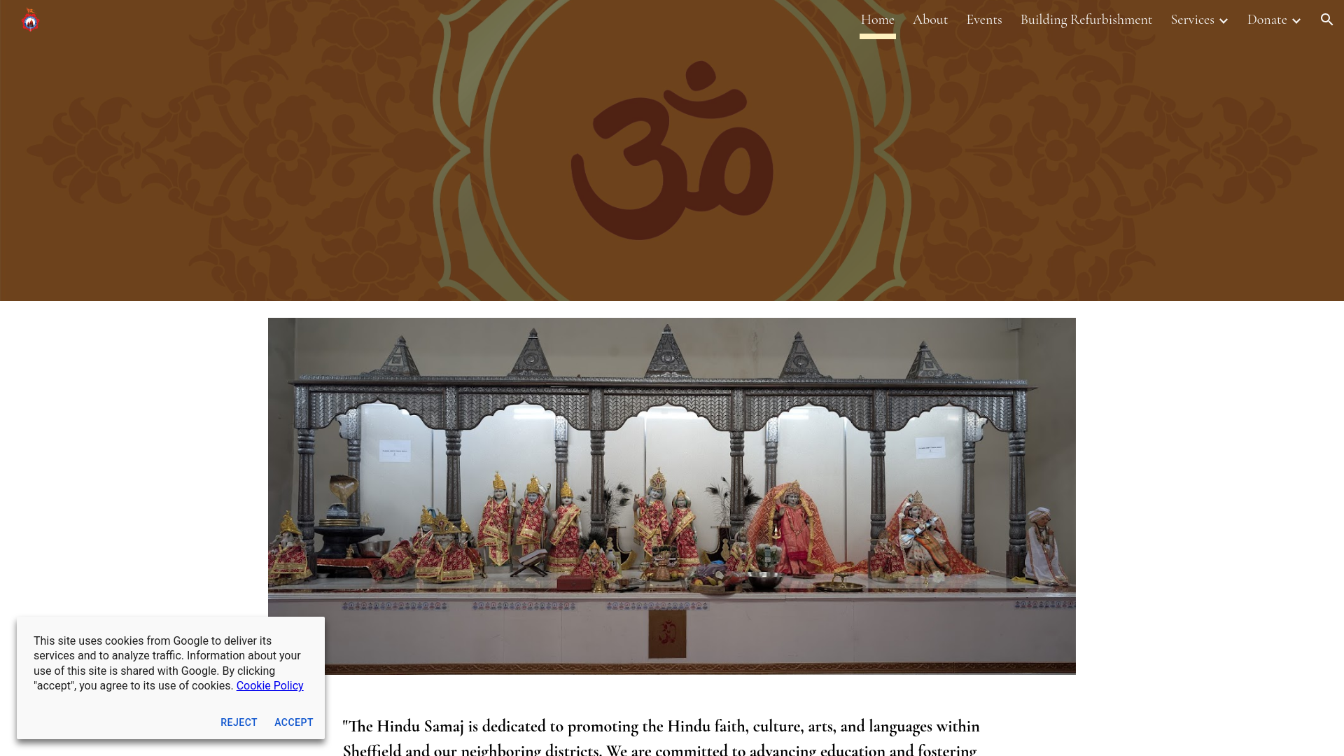 Website screenshot