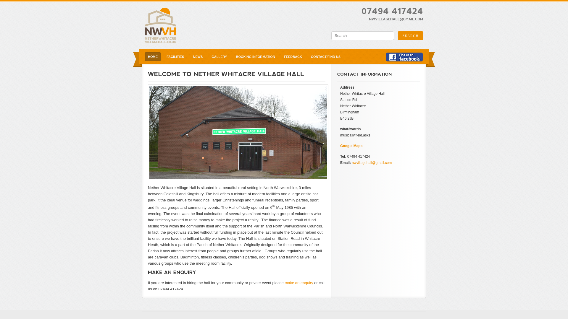 Website screenshot