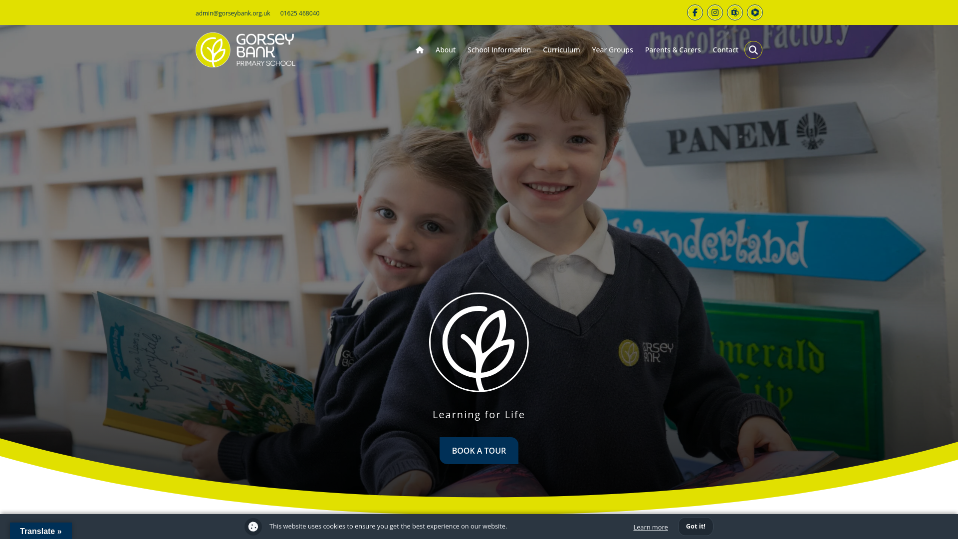 Website screenshot