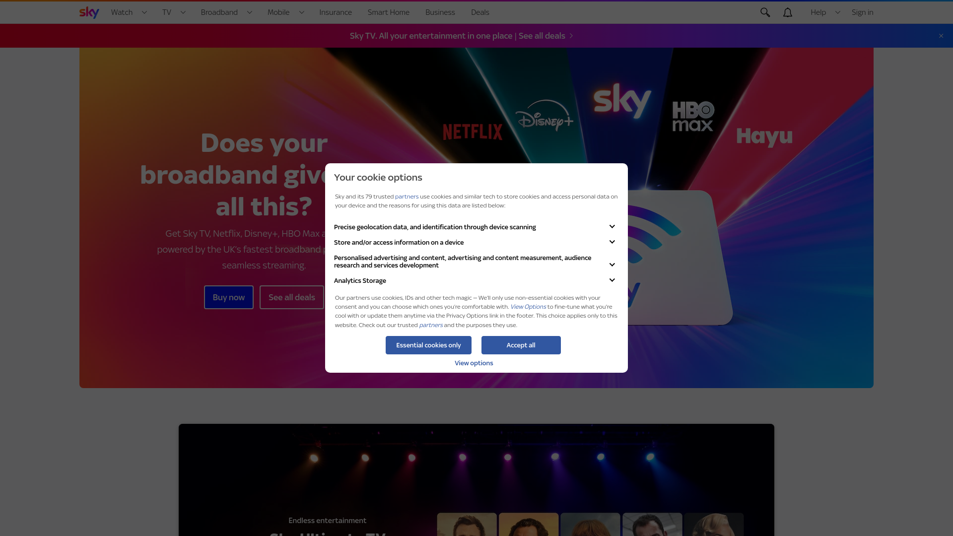 Website screenshot