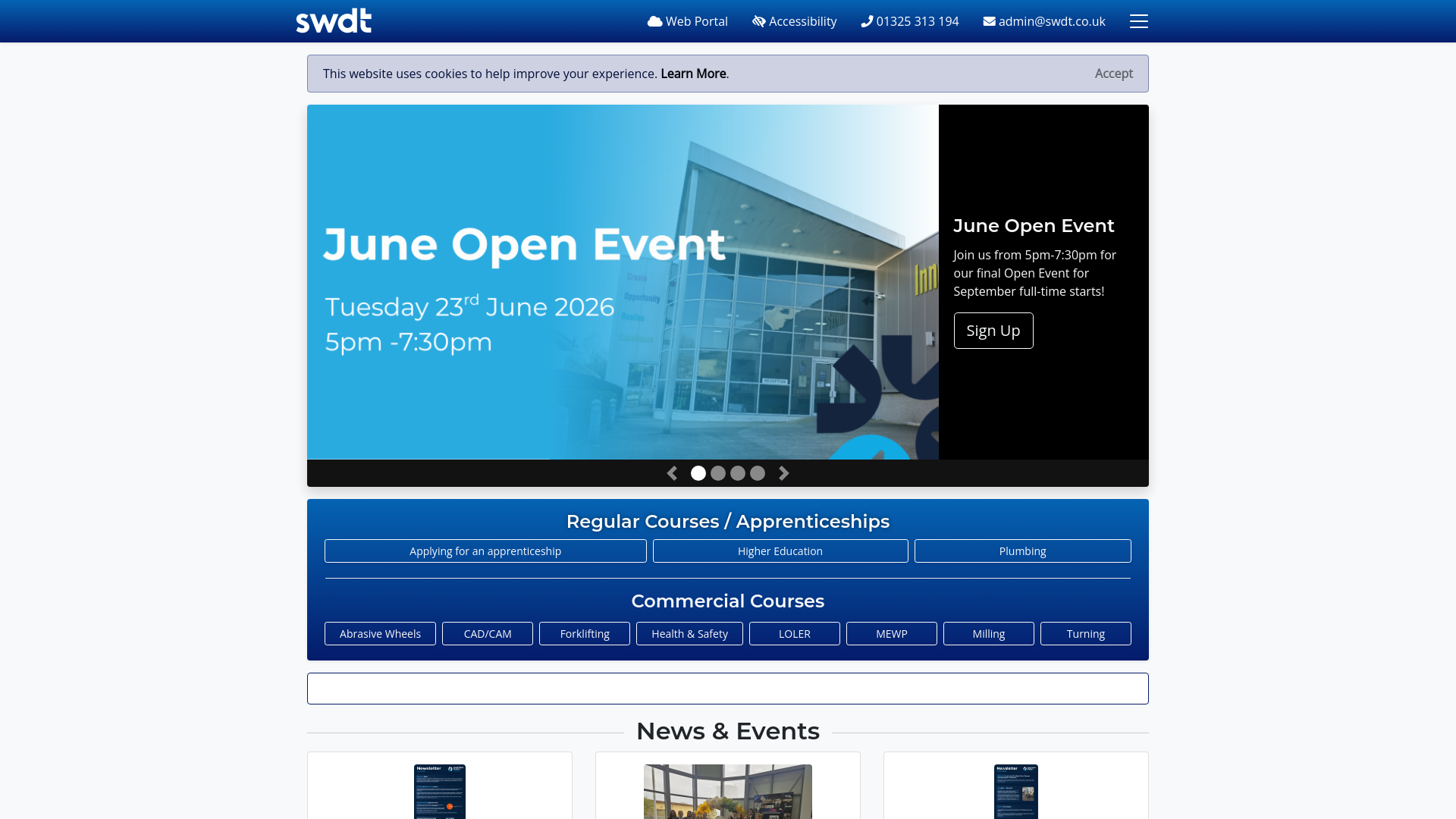 Website screenshot