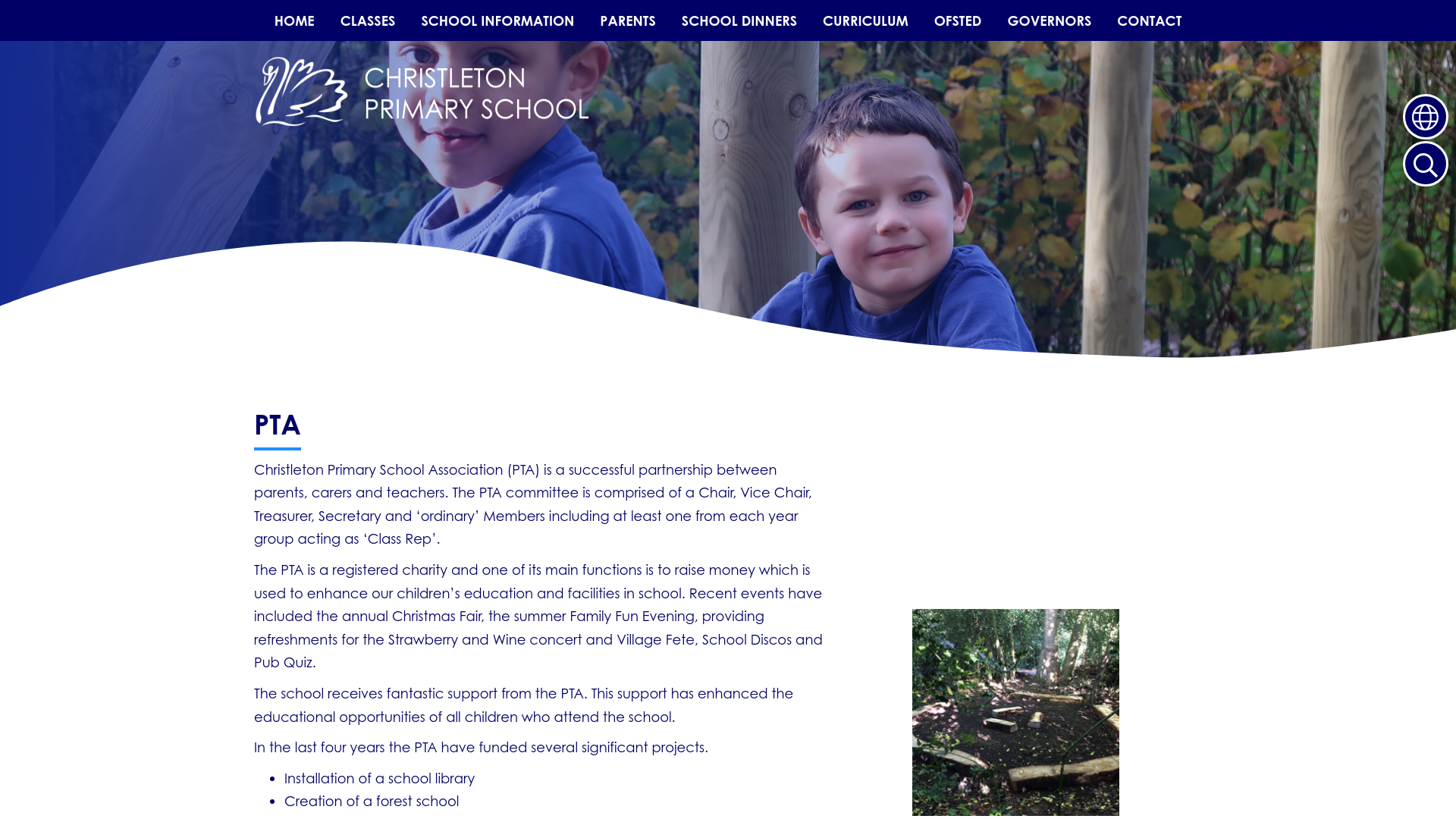 Website screenshot