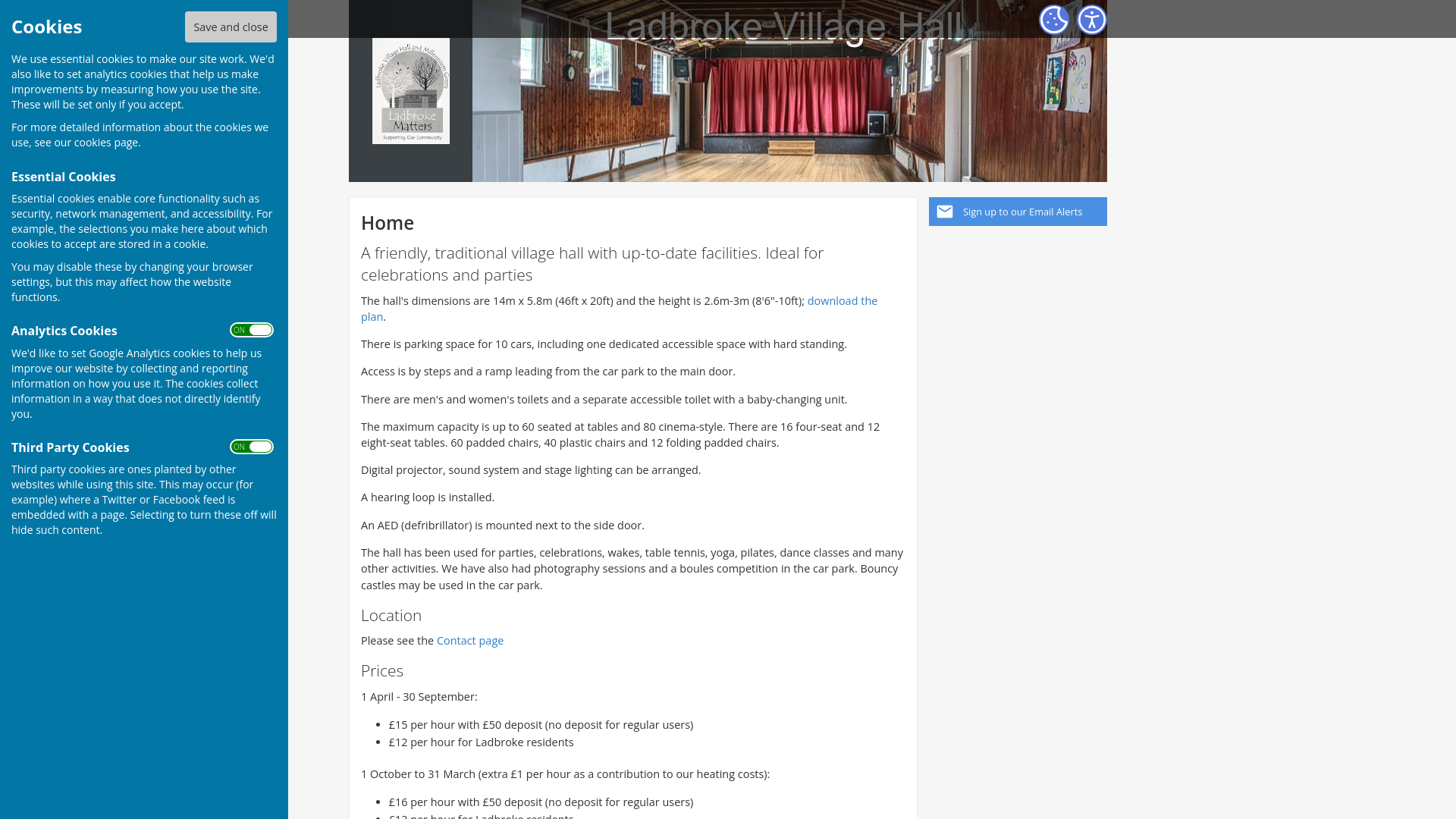 Website screenshot