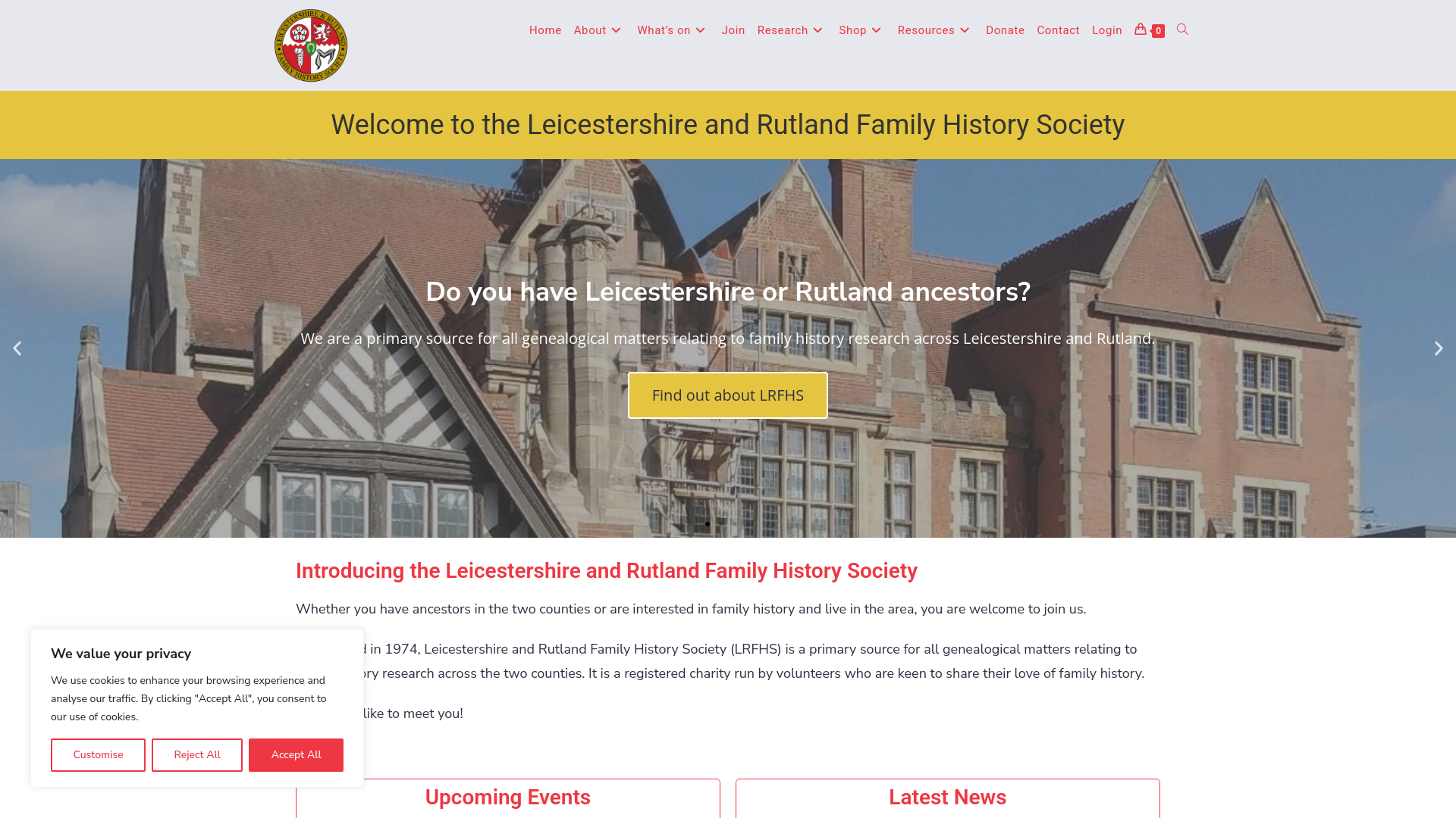 Website screenshot