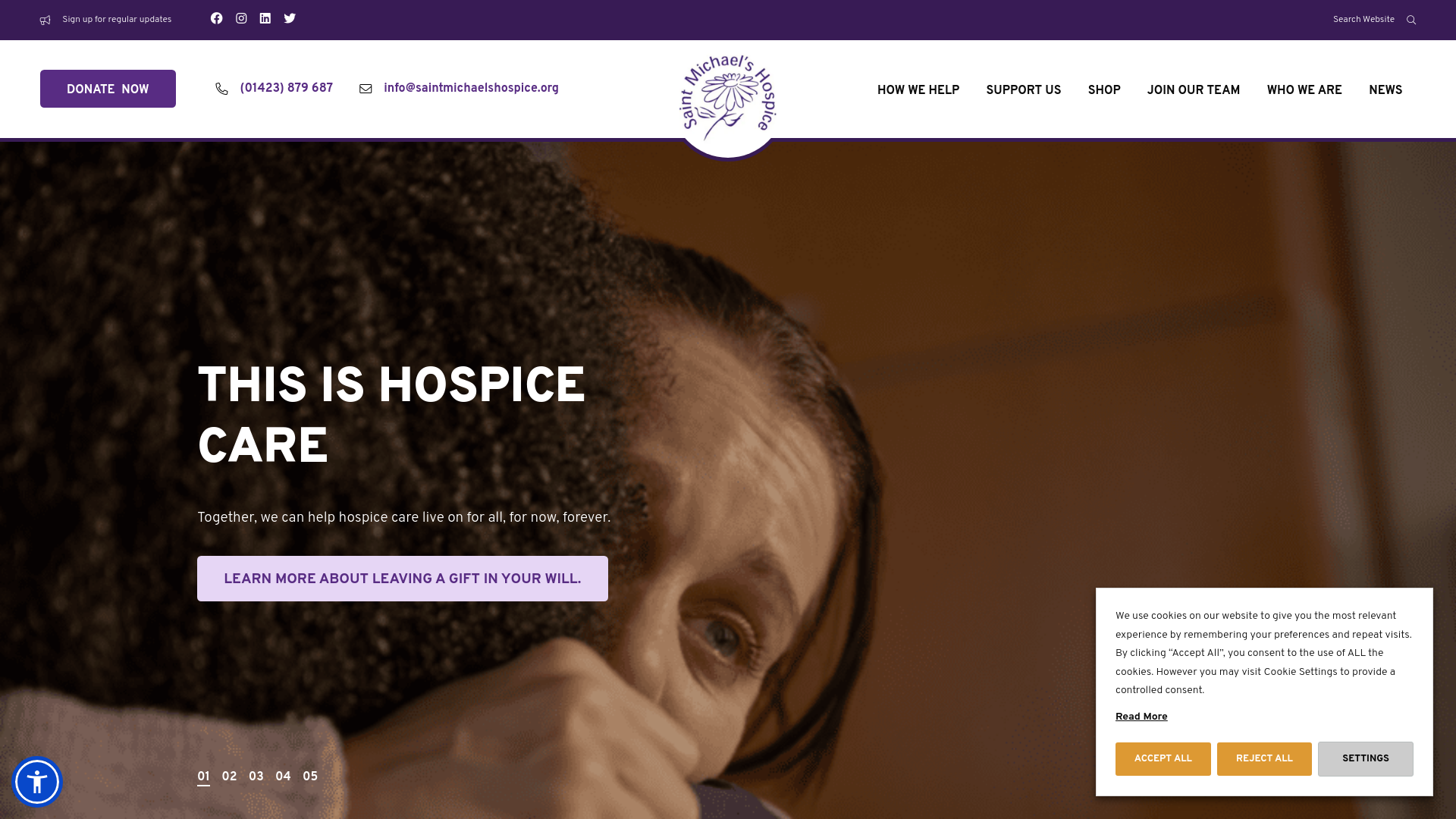 Website screenshot