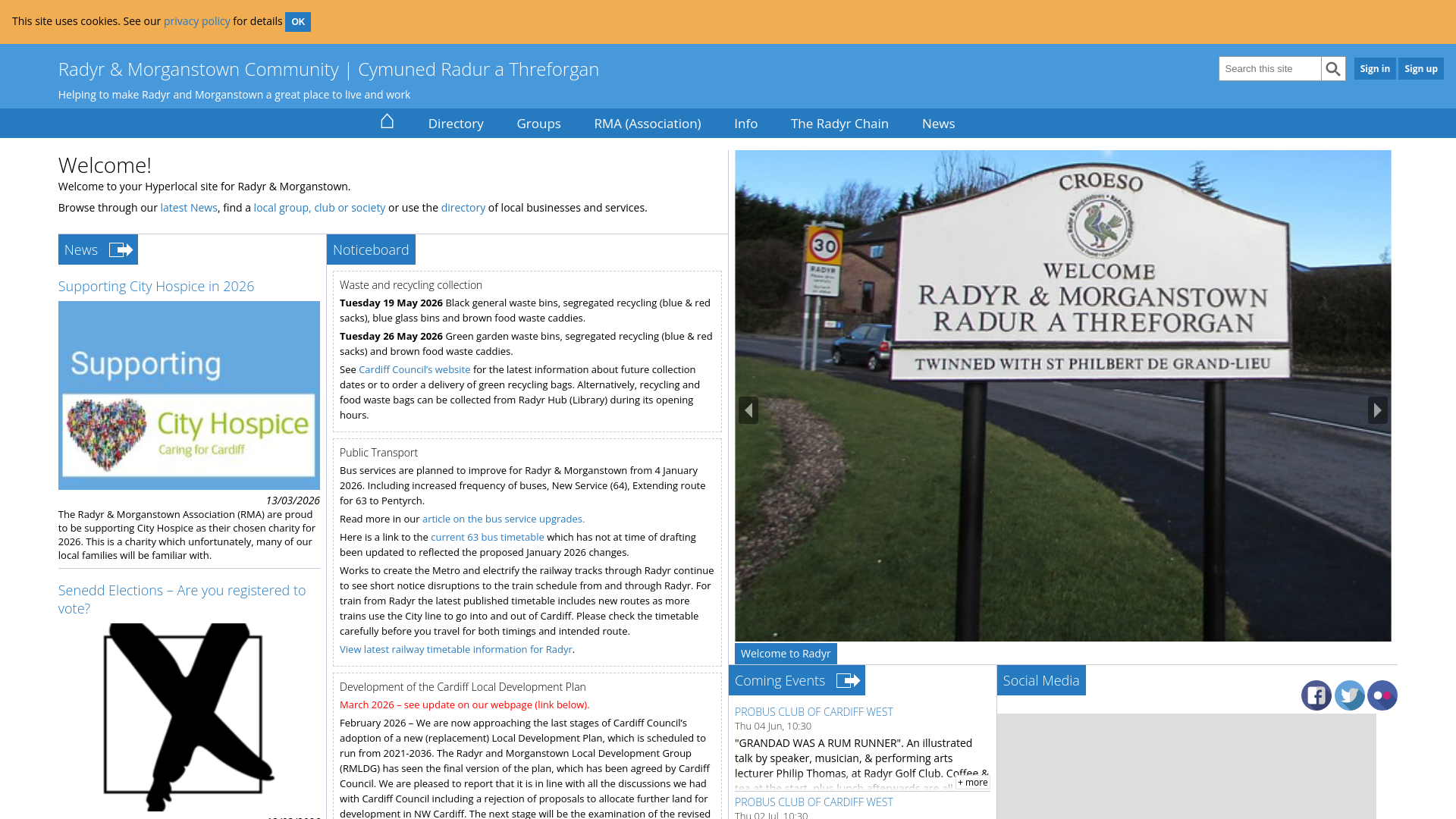 Website screenshot