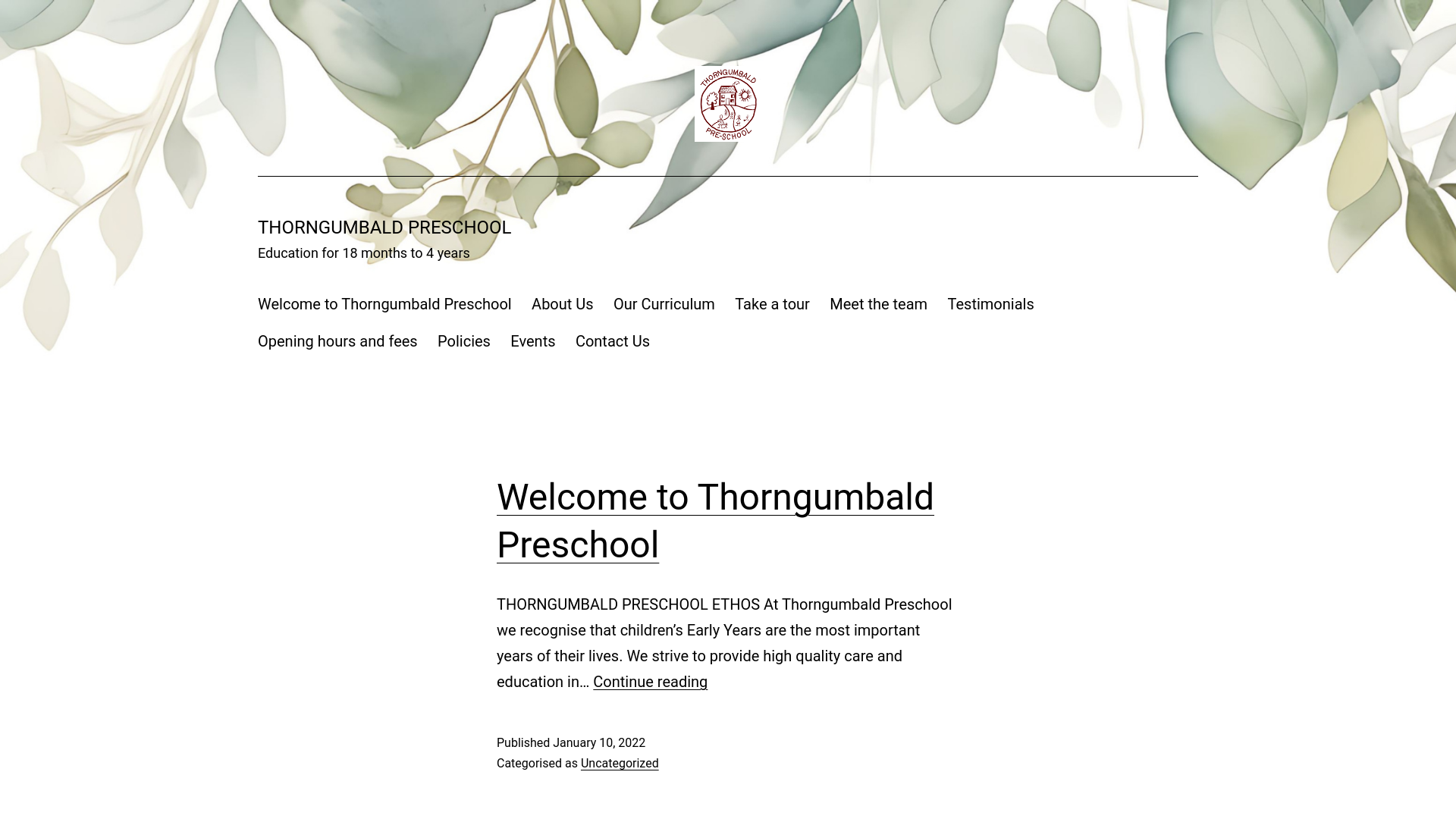 Website screenshot