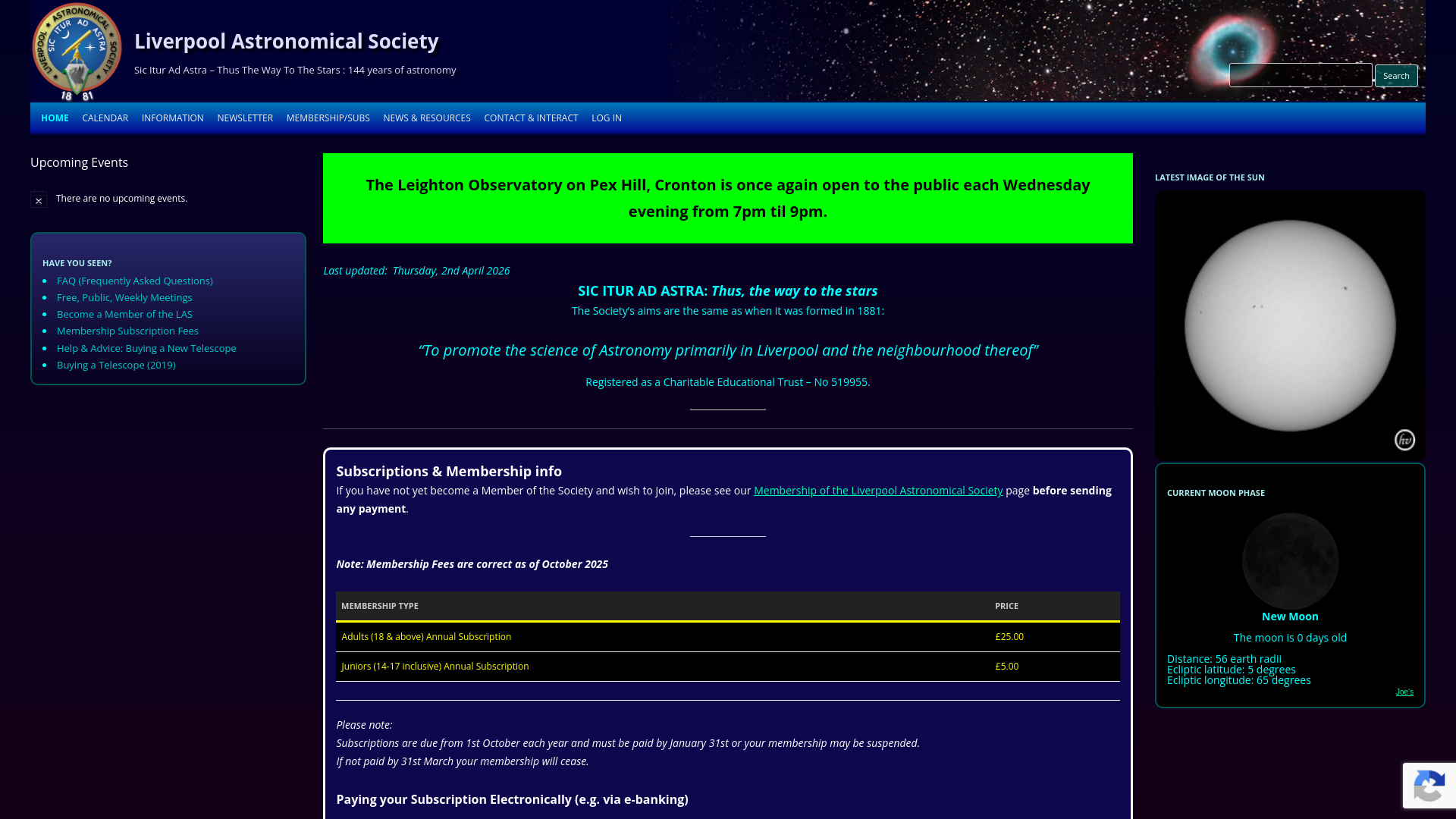 Website screenshot