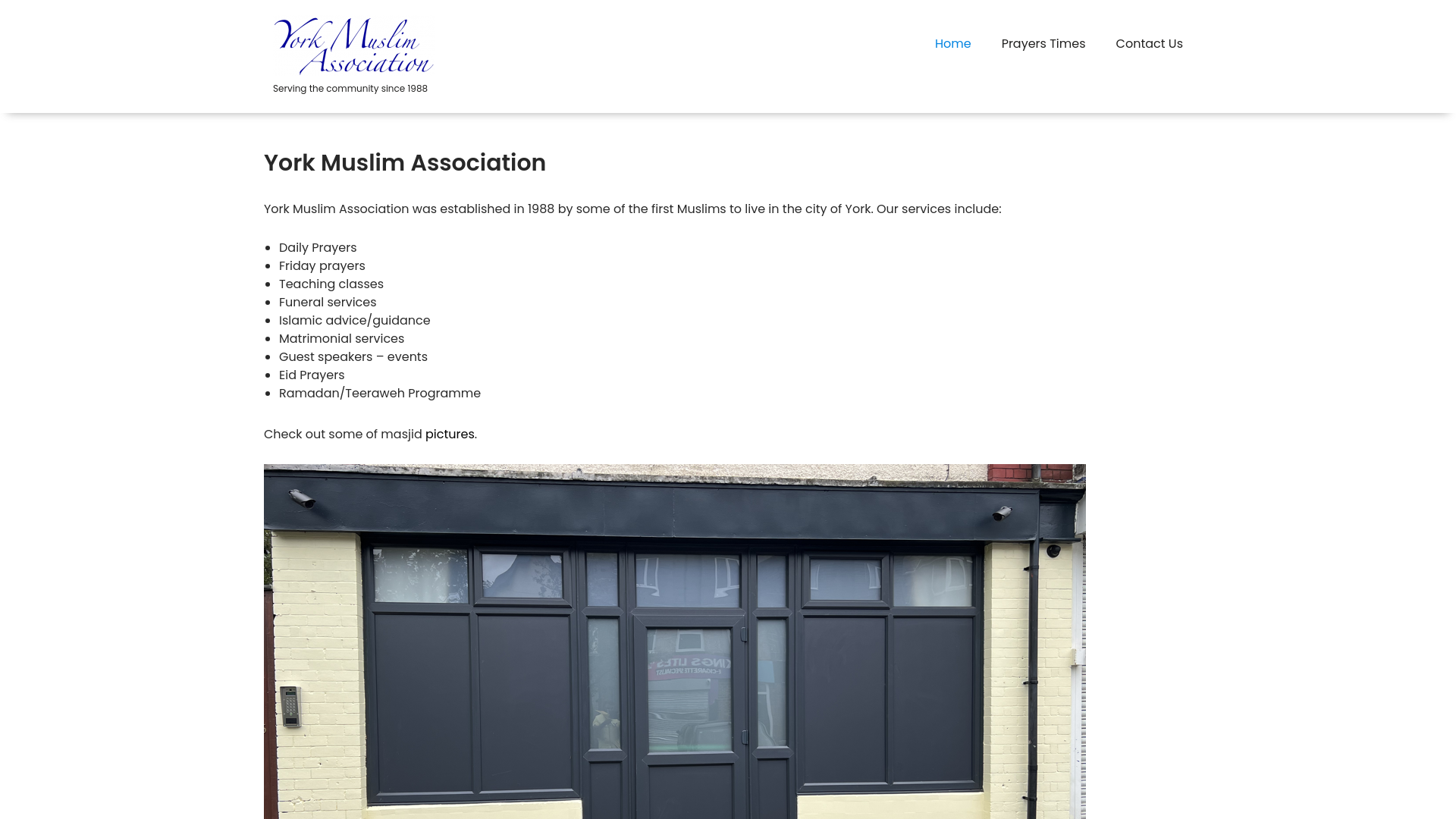 Website screenshot
