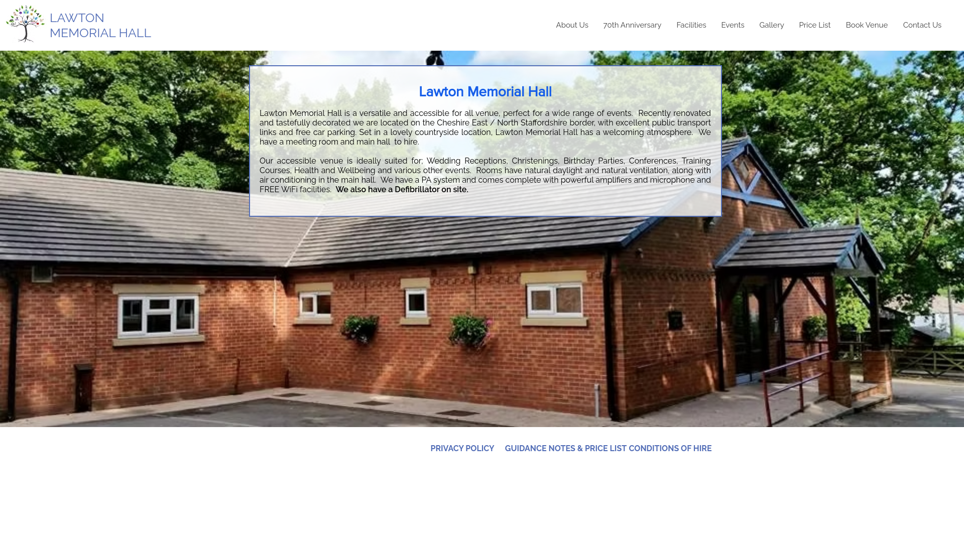 Website screenshot