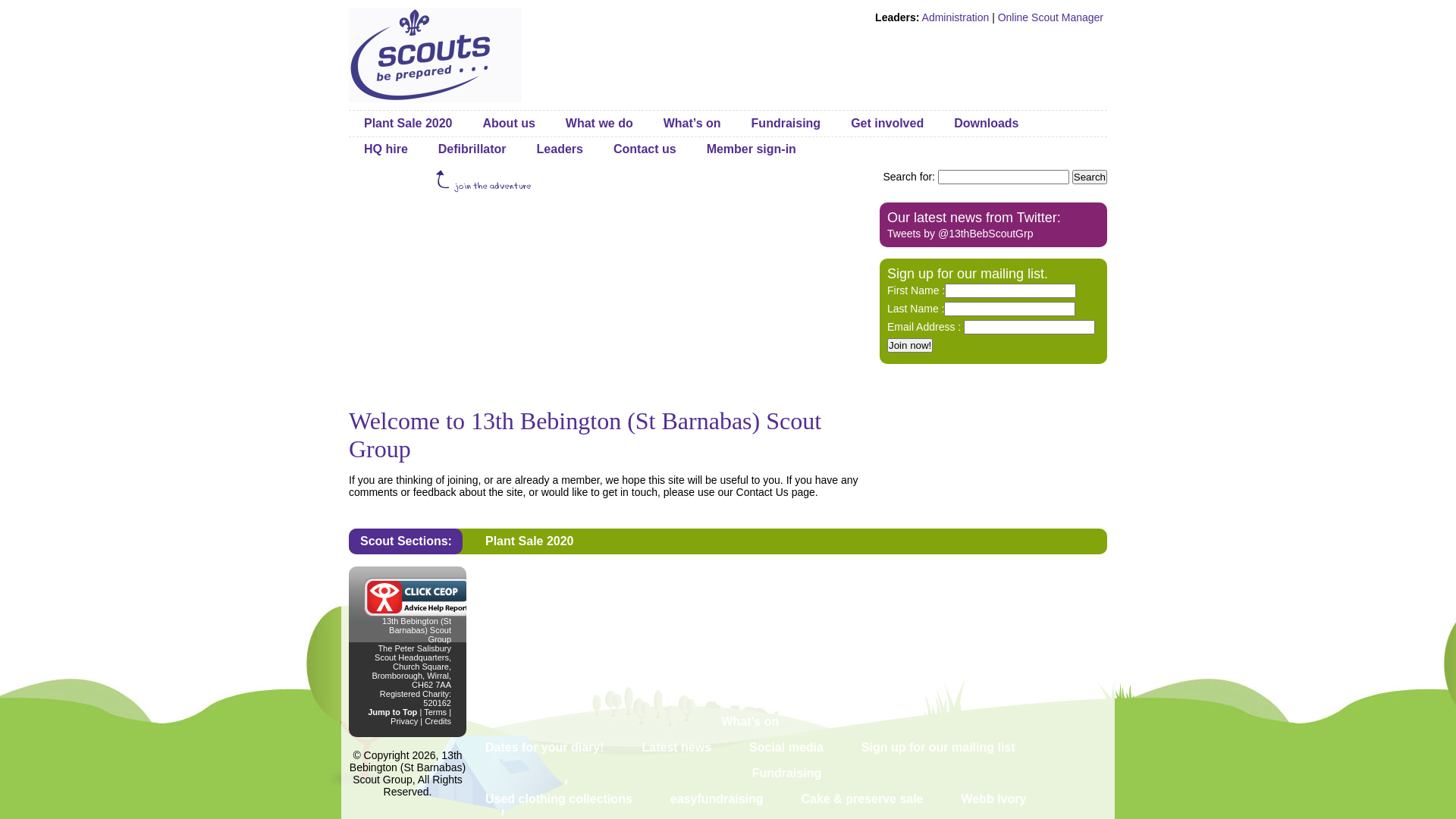 Website screenshot