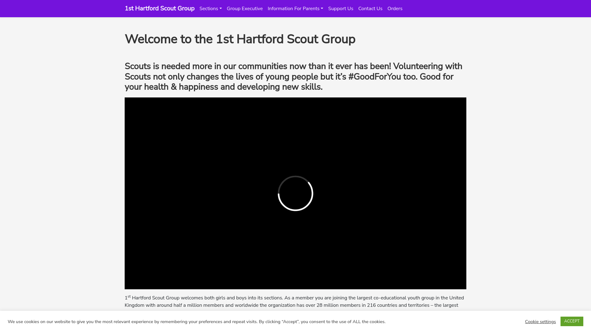 Website screenshot