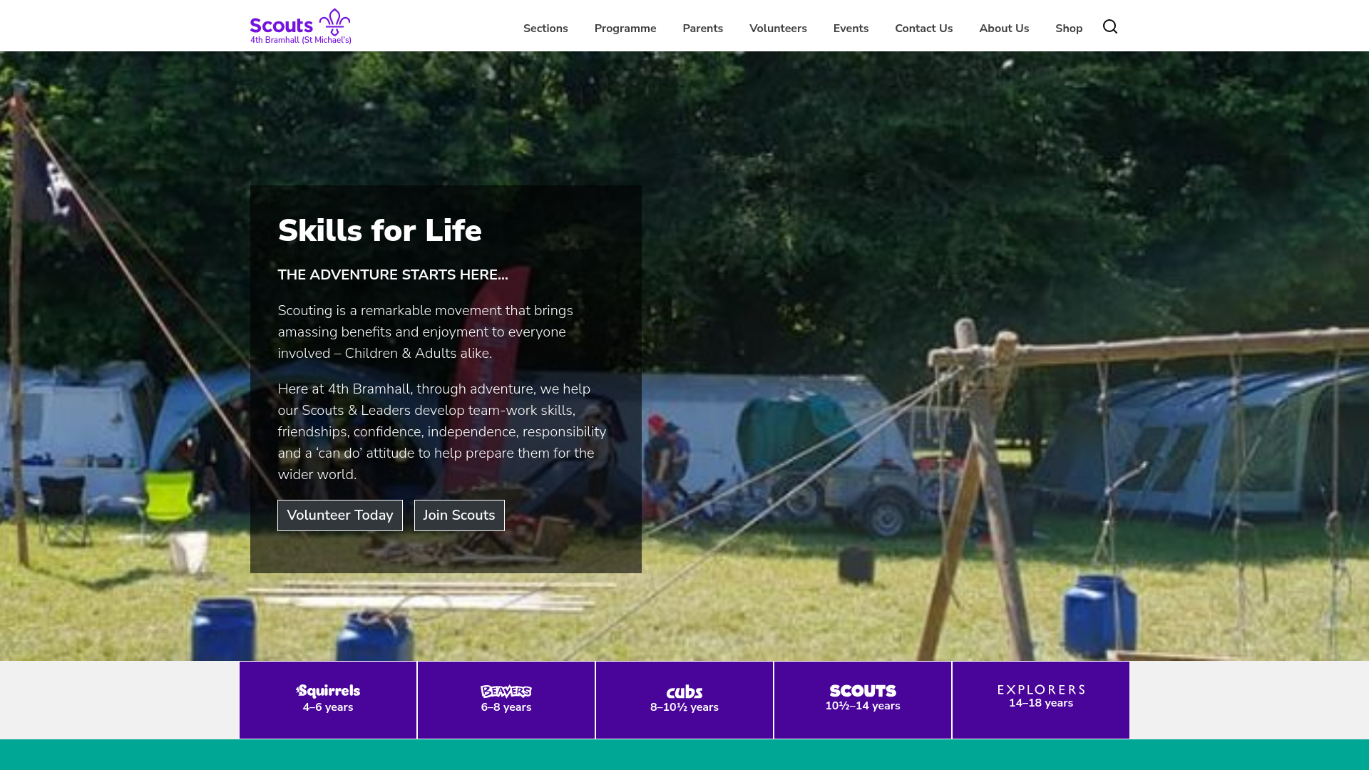 Website screenshot