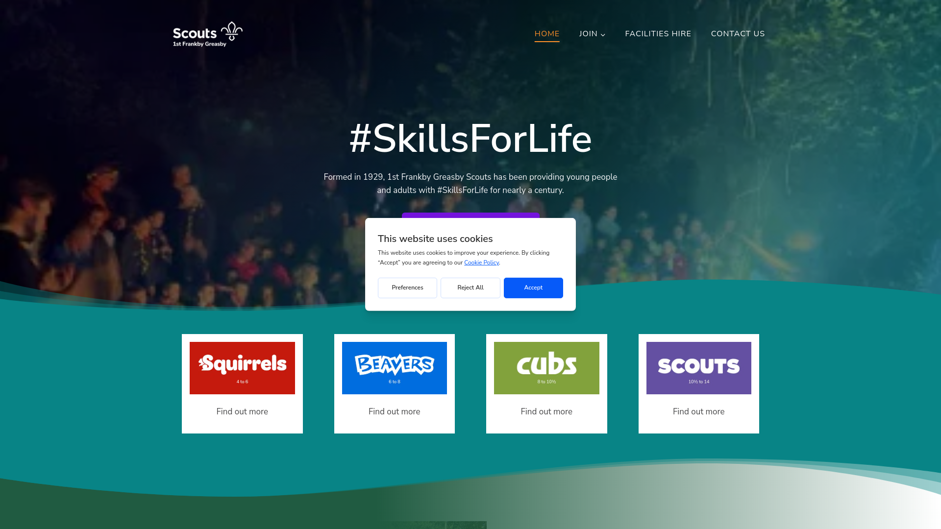 Website screenshot