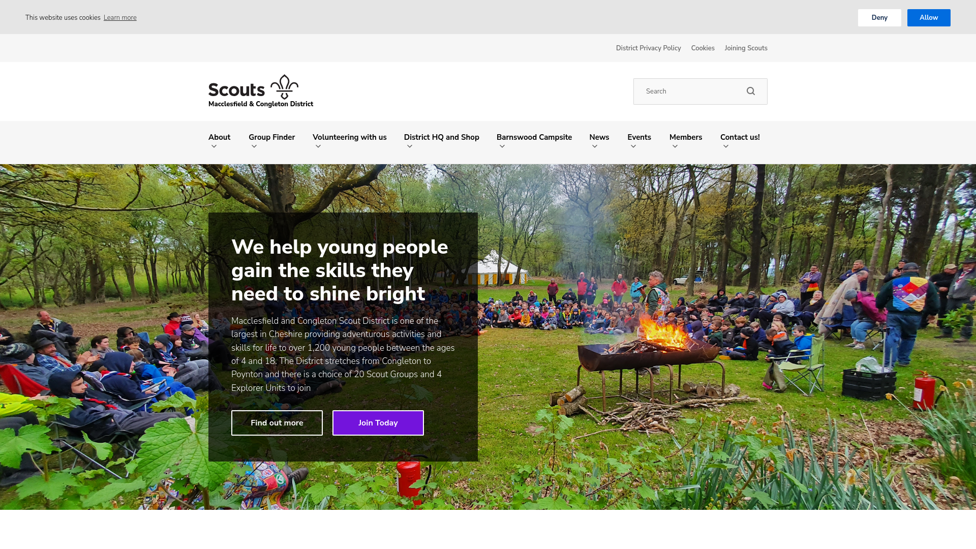 Website screenshot
