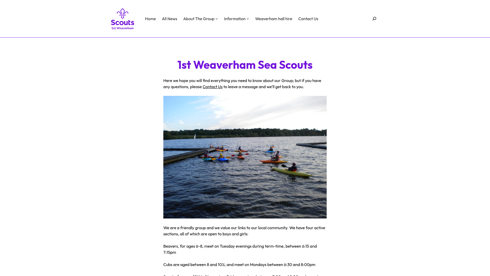 Website screenshot