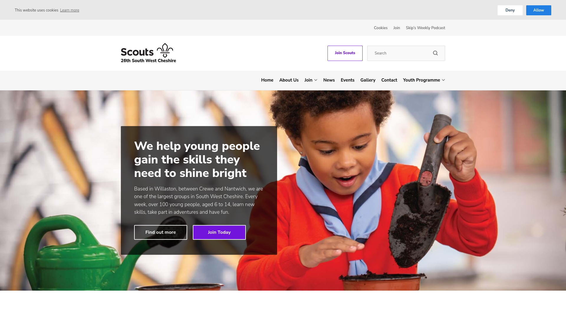 Website screenshot