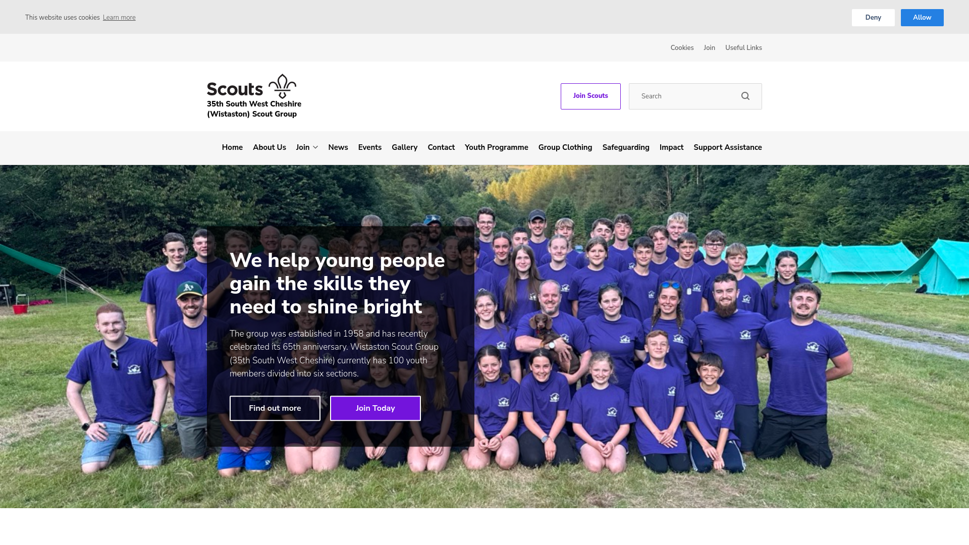 Website screenshot