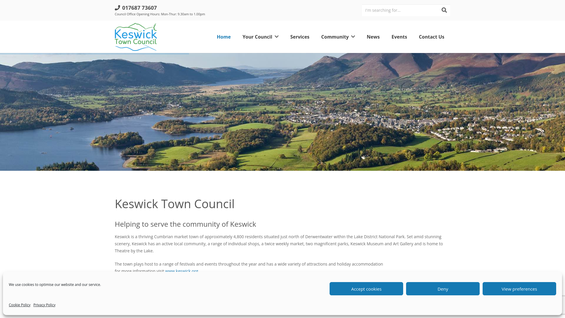 Website screenshot