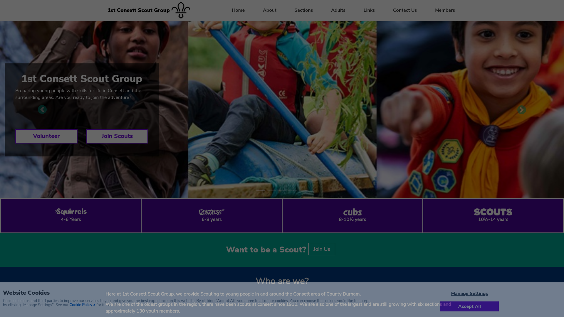 Website screenshot