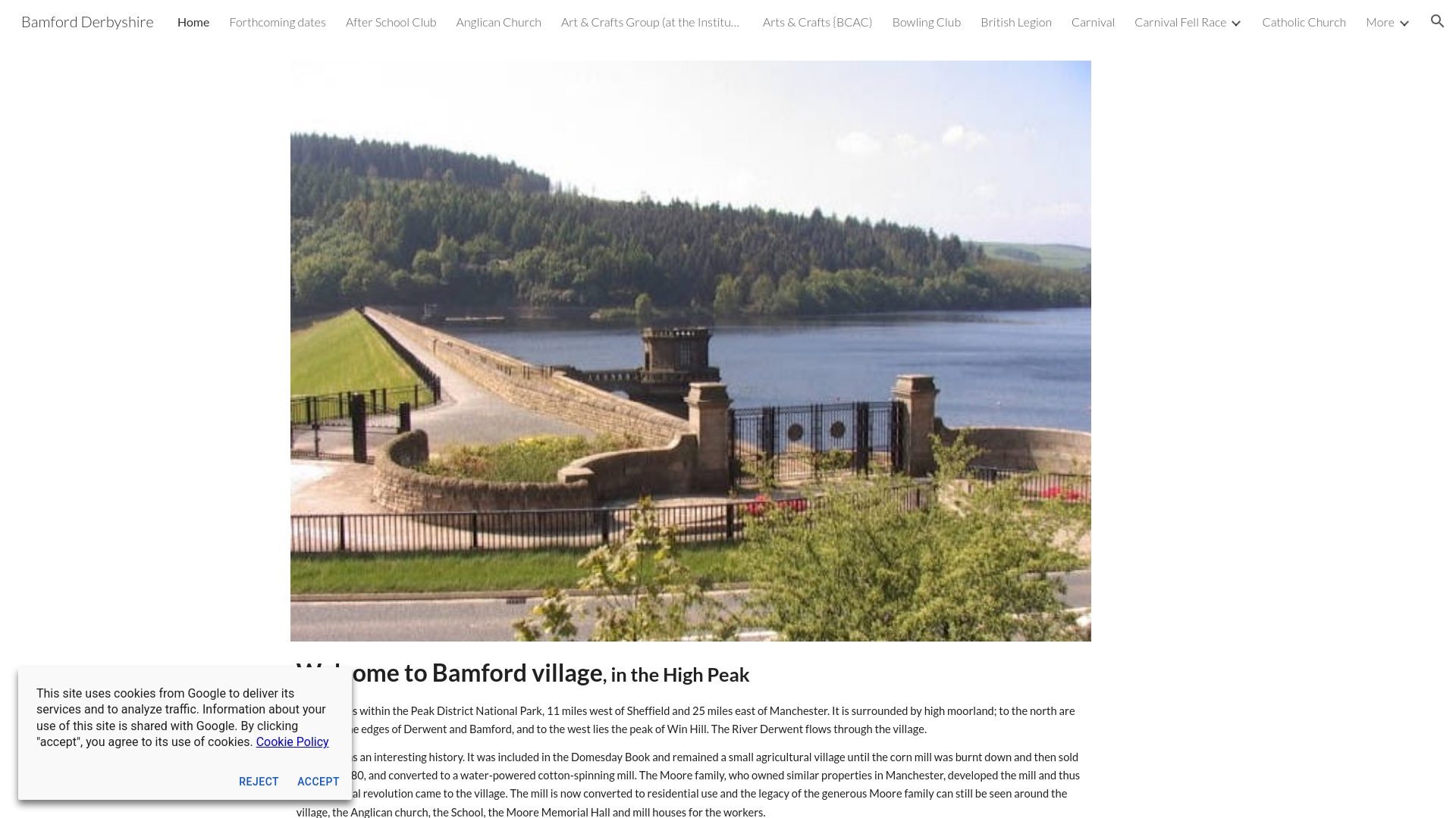 Website screenshot