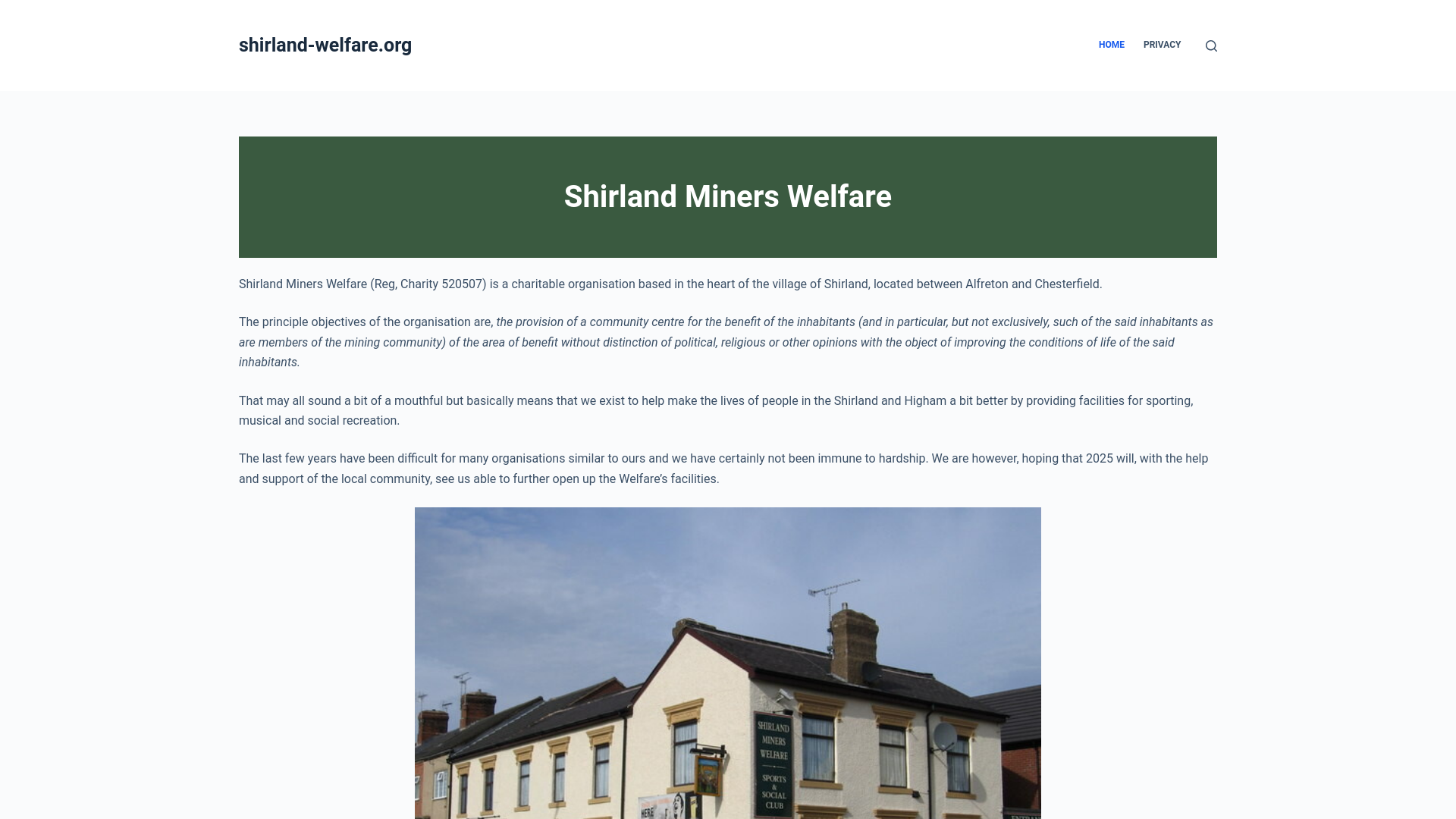 Website screenshot