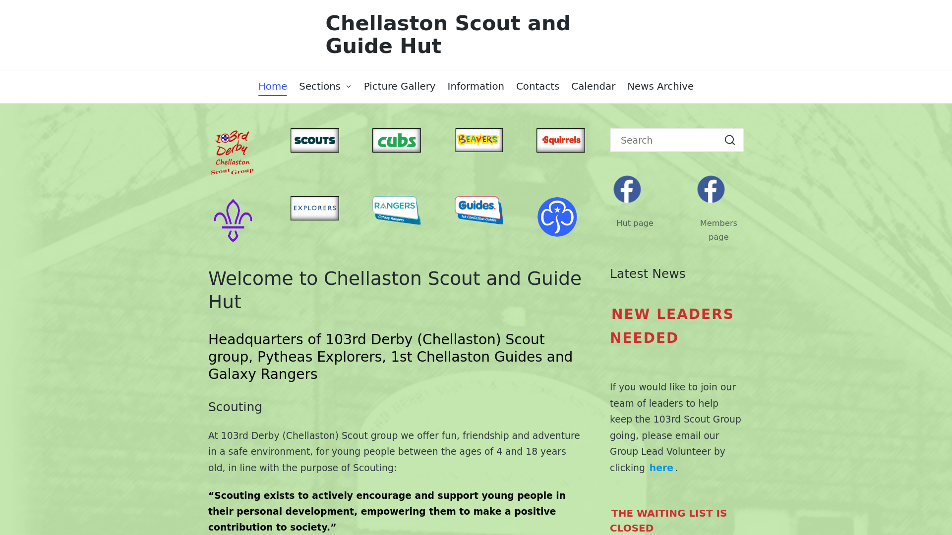 Website screenshot