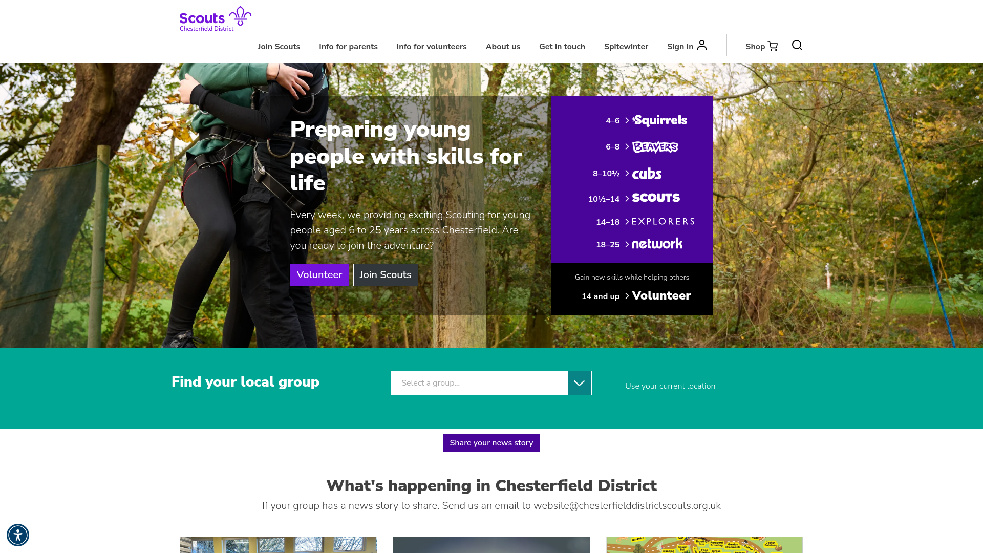 Website screenshot