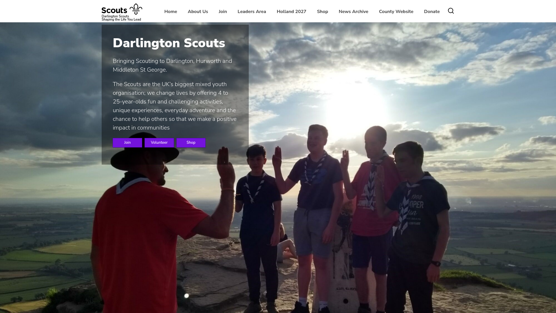 Website screenshot