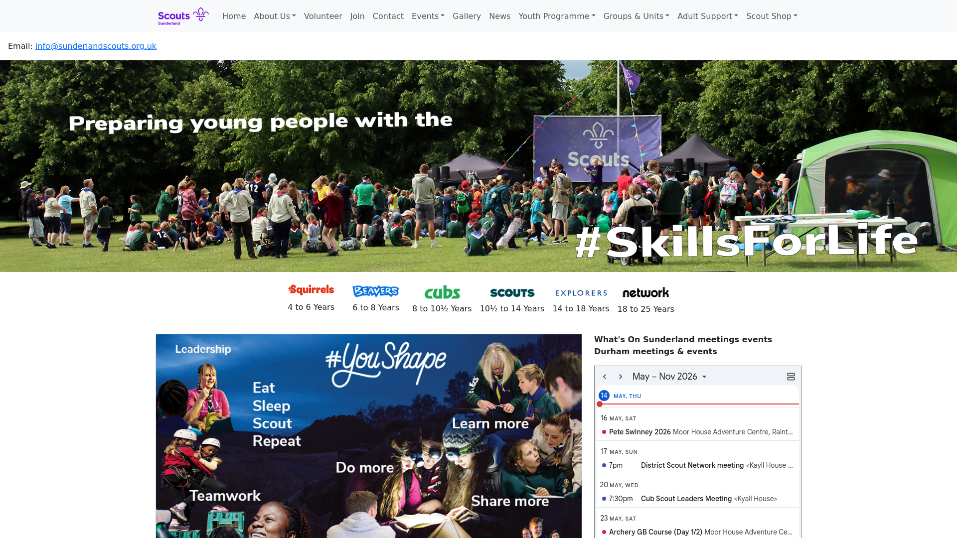 Website screenshot