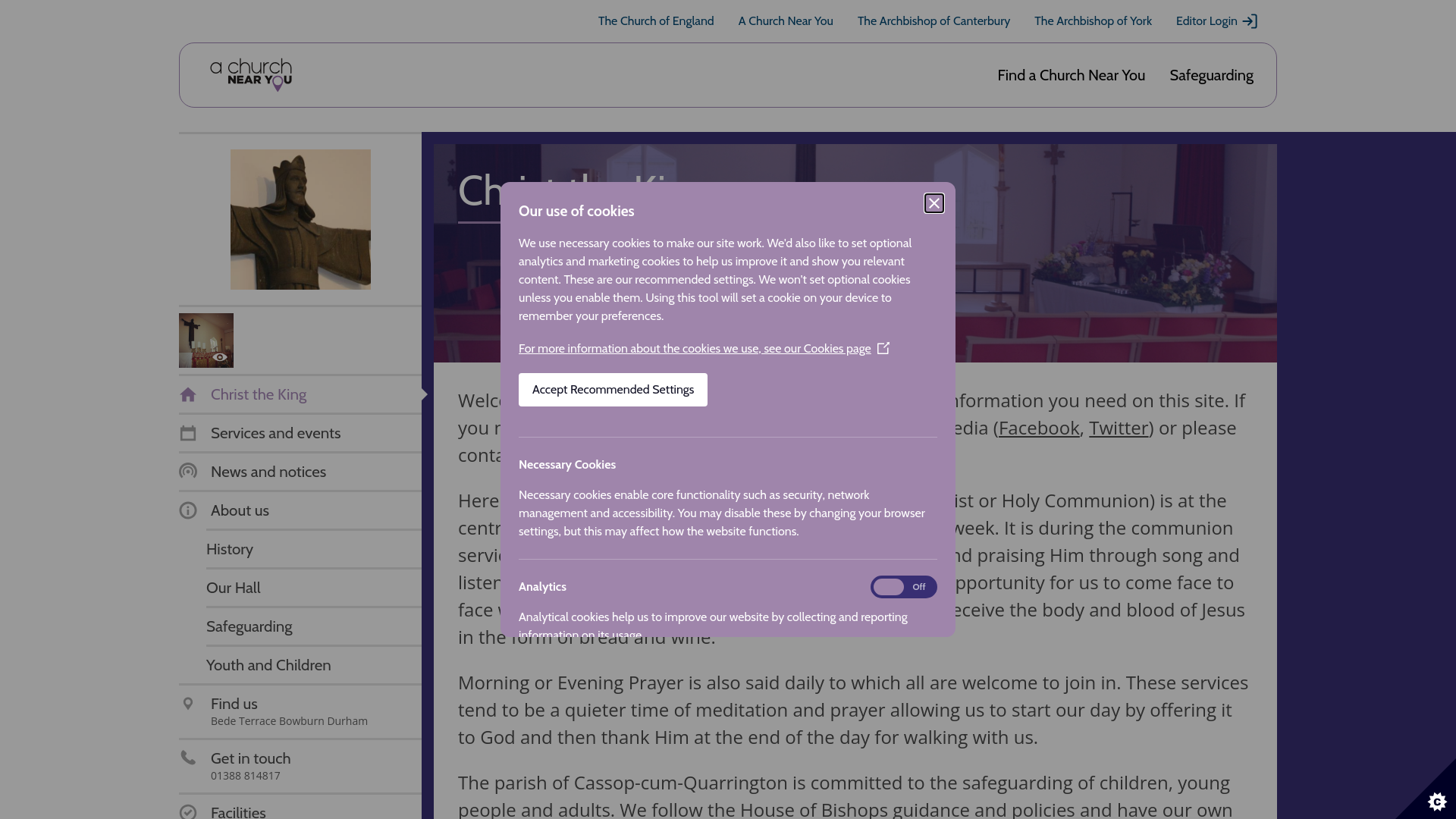 Website screenshot