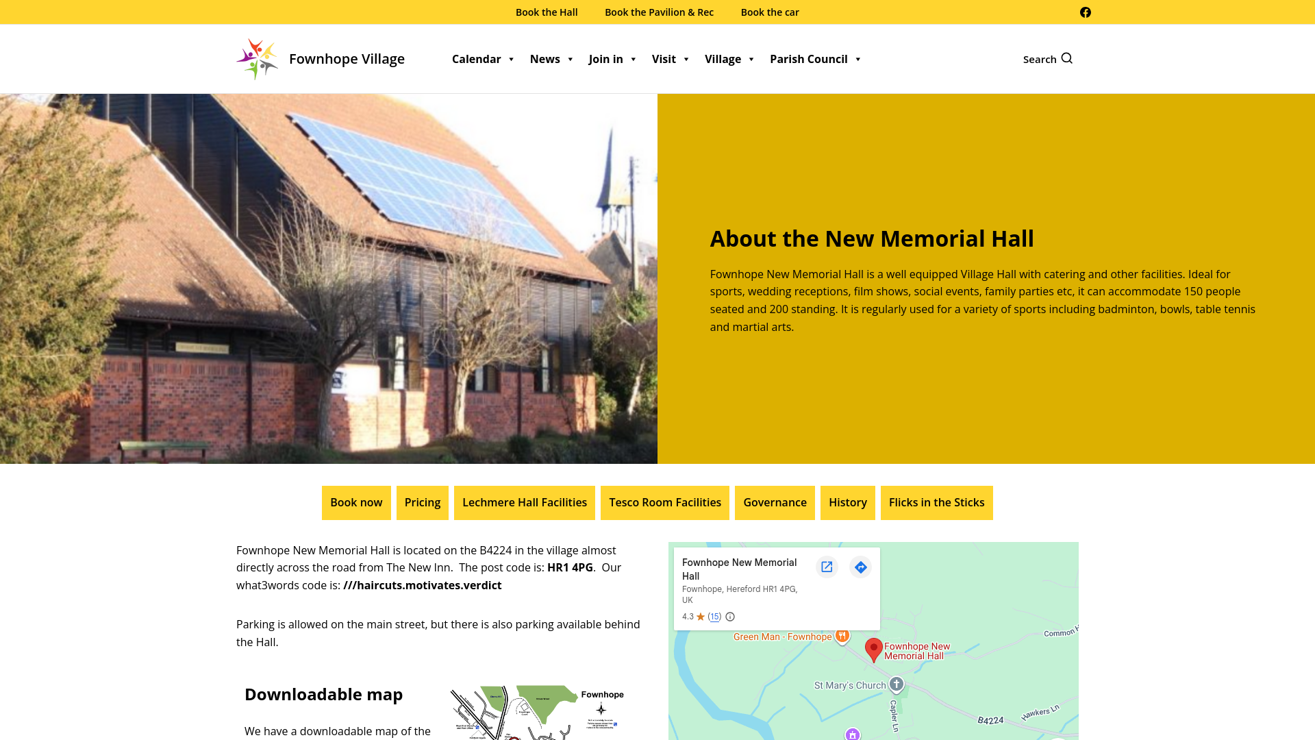 Website screenshot