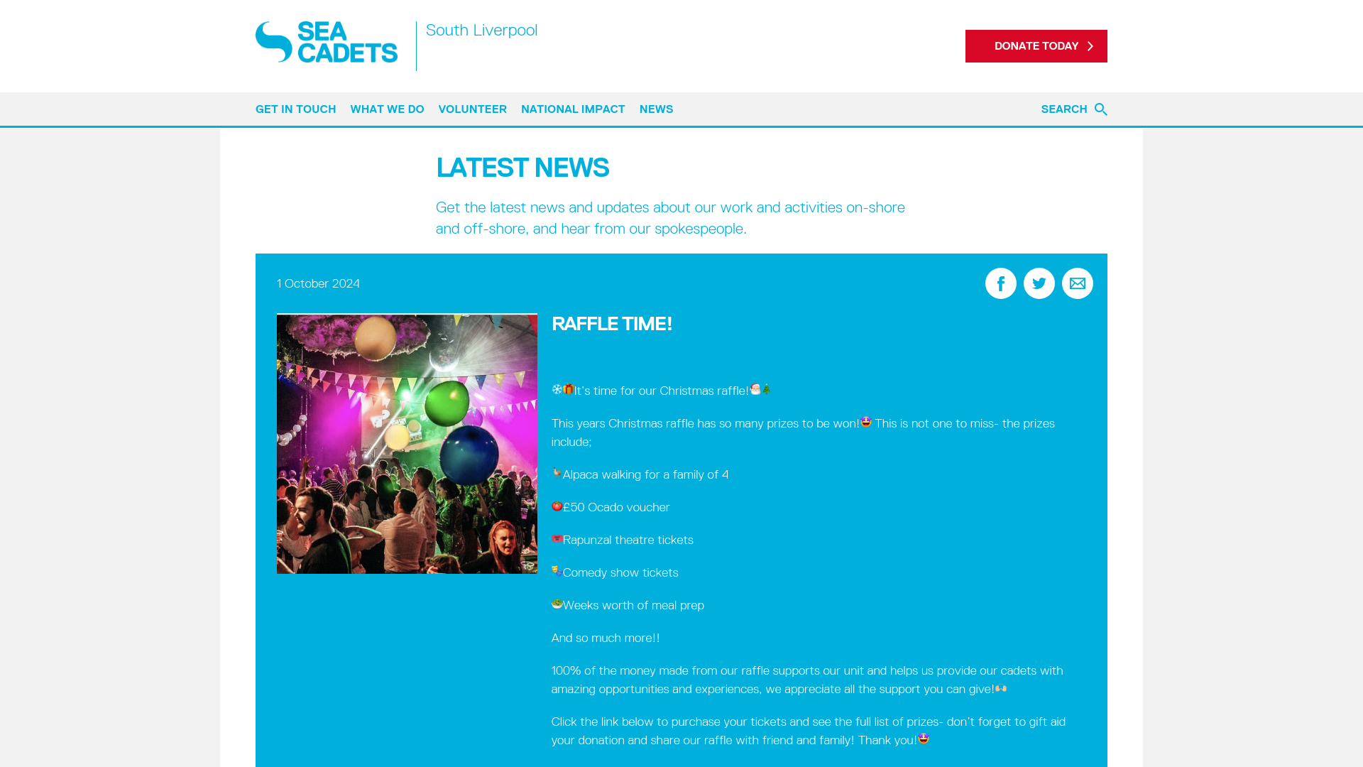 Website screenshot